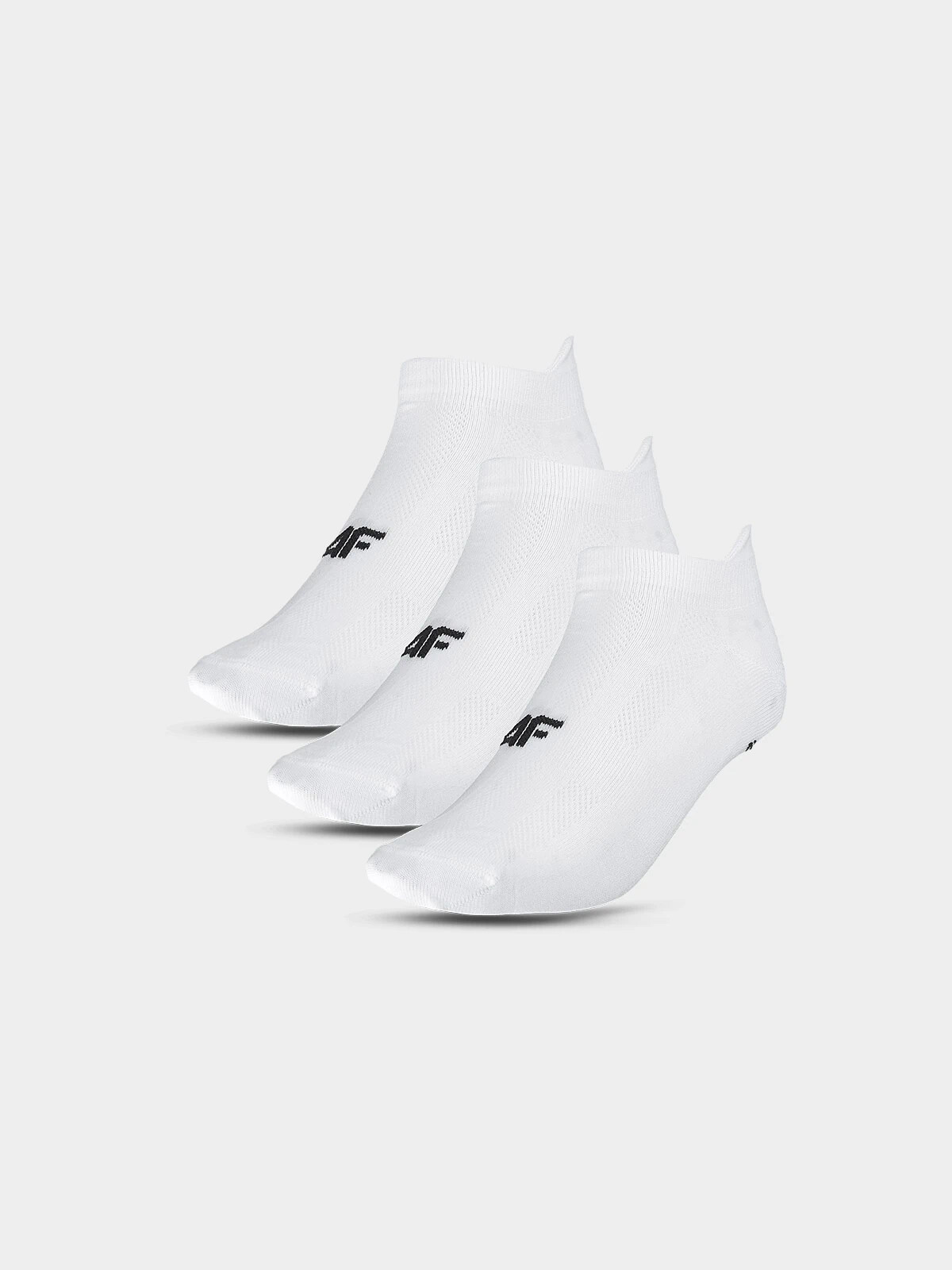 Men's Sports Socks Under the Ankle (3pack) 4F - White