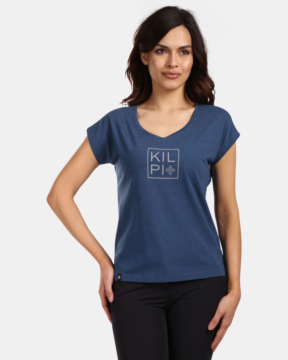 Women's cotton T-shirt Kilpi ROANE-W Dark blue