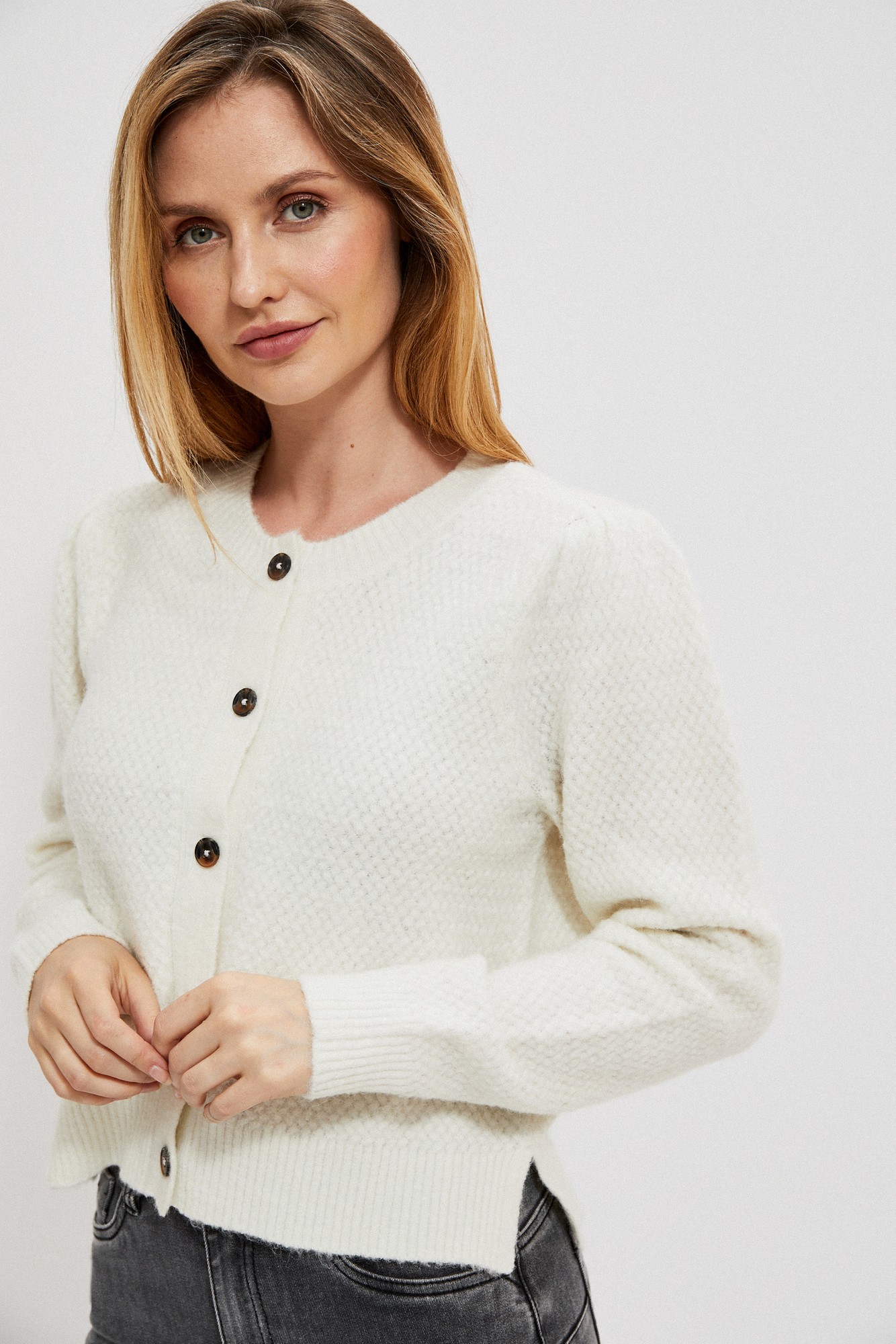 Button-down sweater