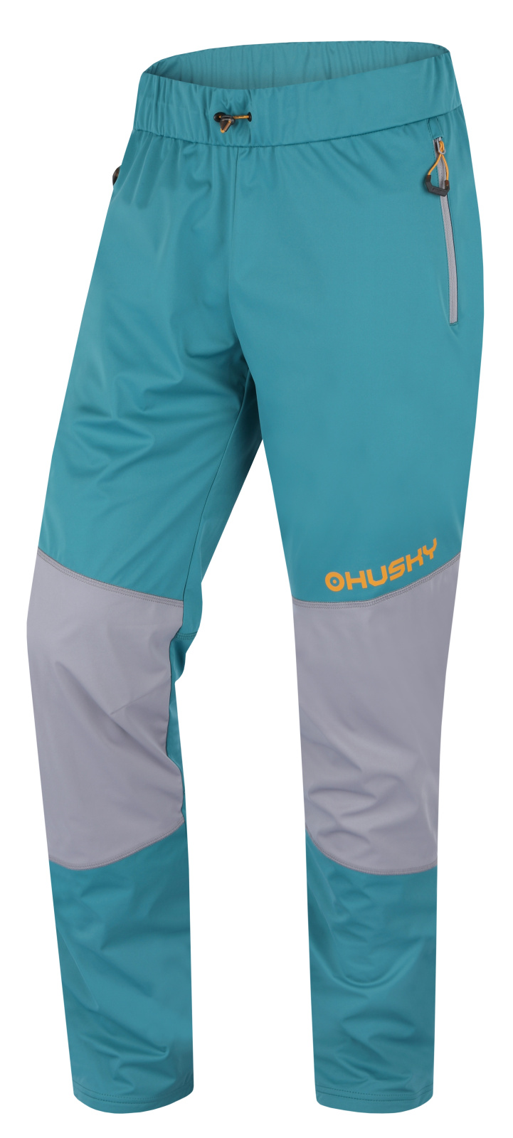 Men's softshell pants HUSKY Kala M turquoise/brown