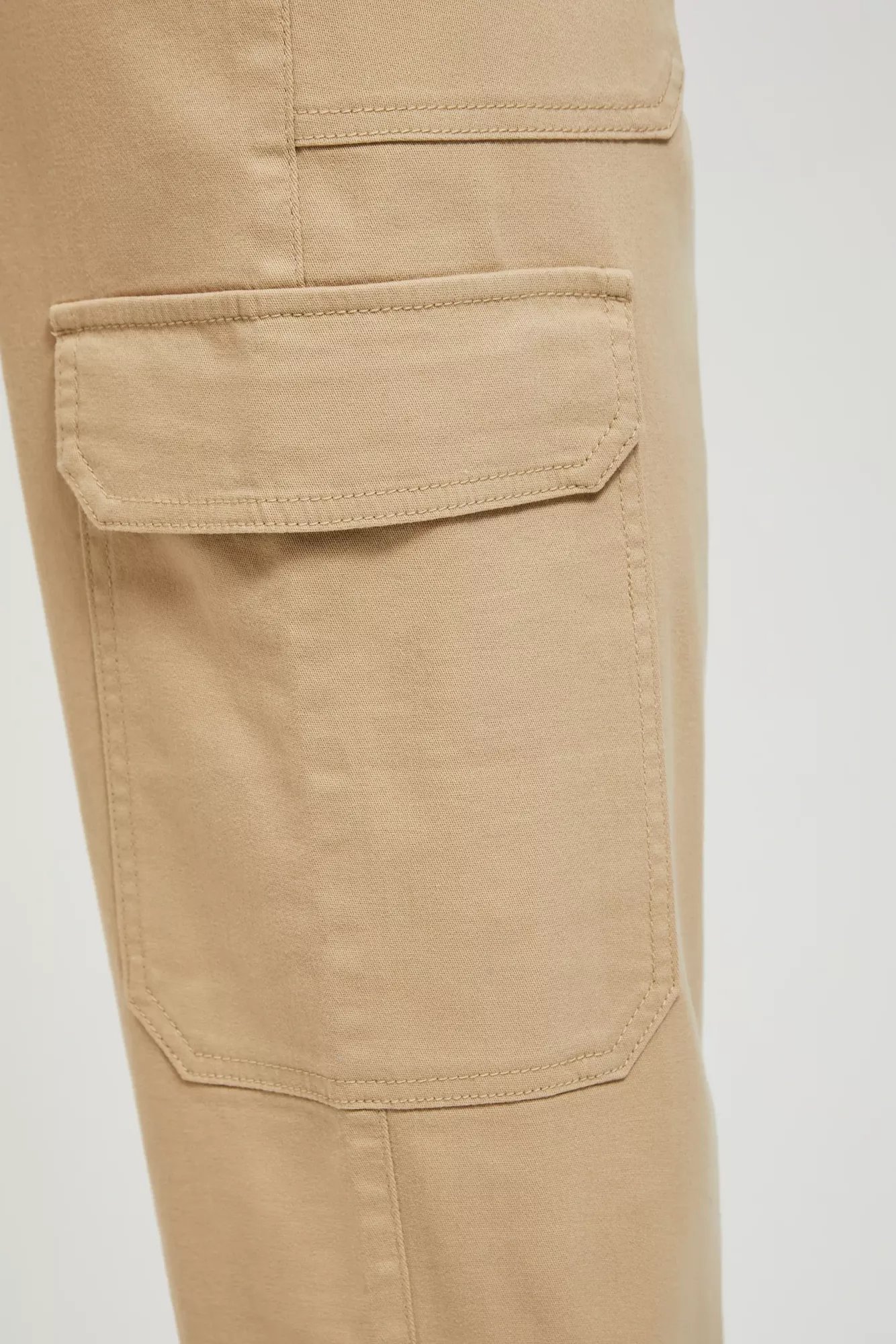 Beige women's trousers