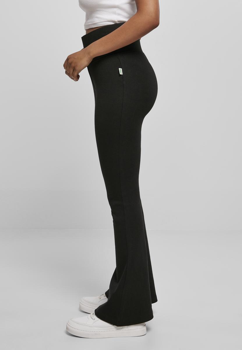 Women's Organic Interlock Bootcut Leggings - Black