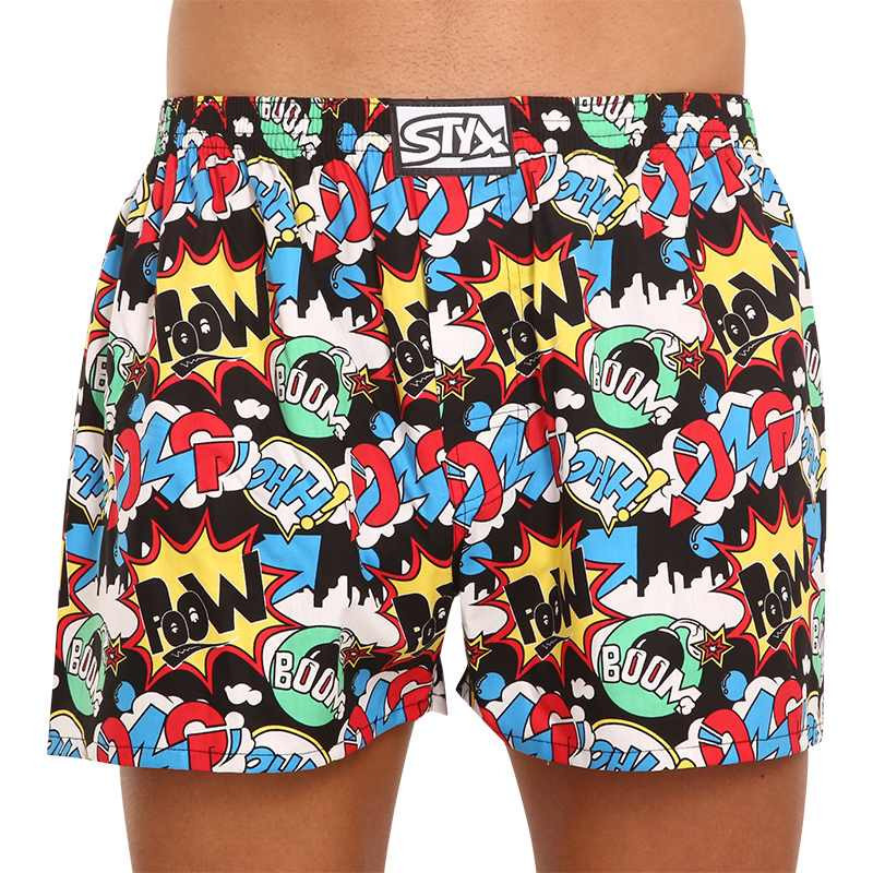 Men's Boxer Shorts Styx Art Classic Oversized Rubber OMG