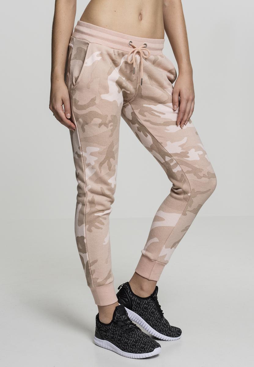 Levně Ladies Camo Terry Pants rose camo