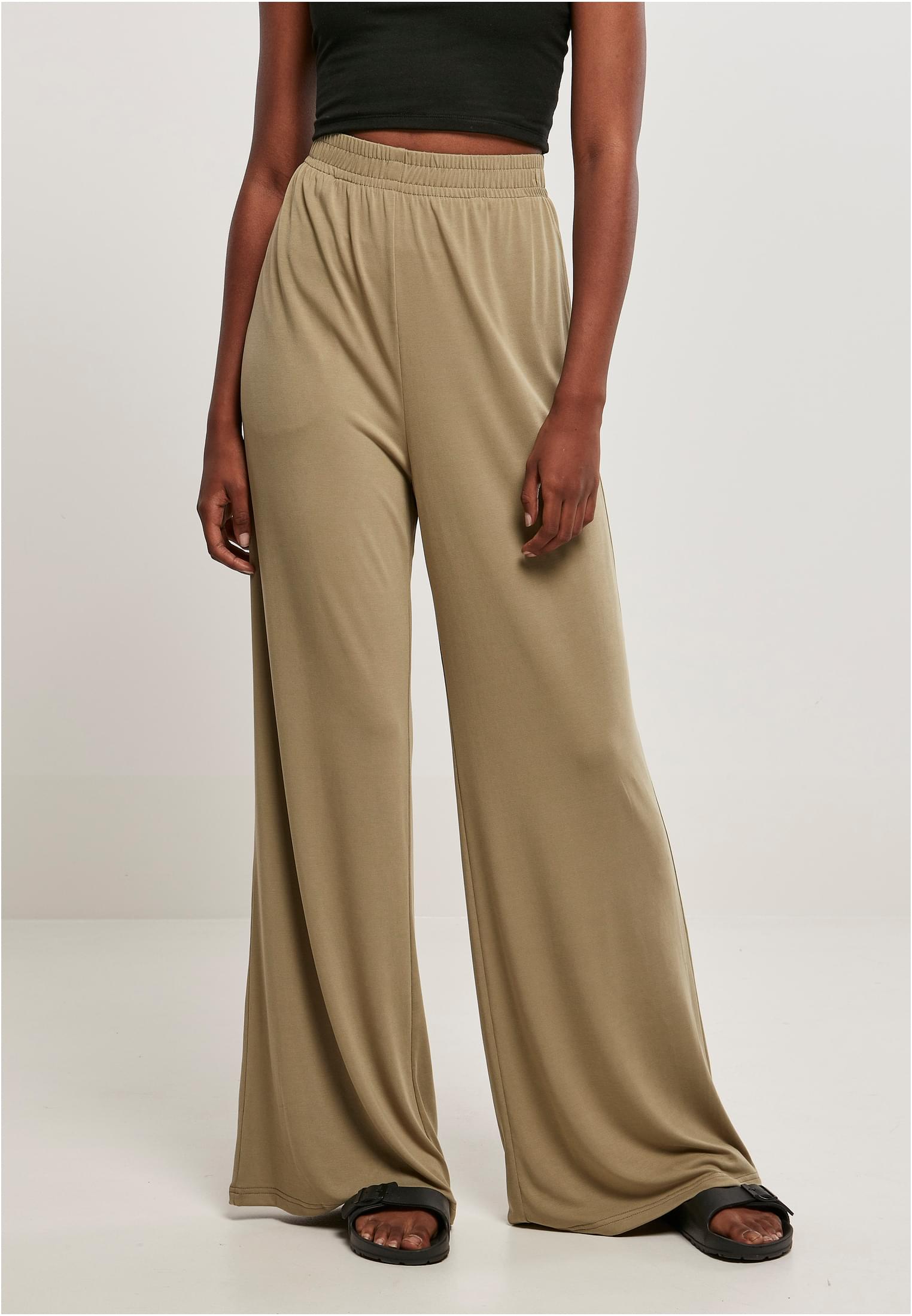 Women's Modal Wide Khaki Pants