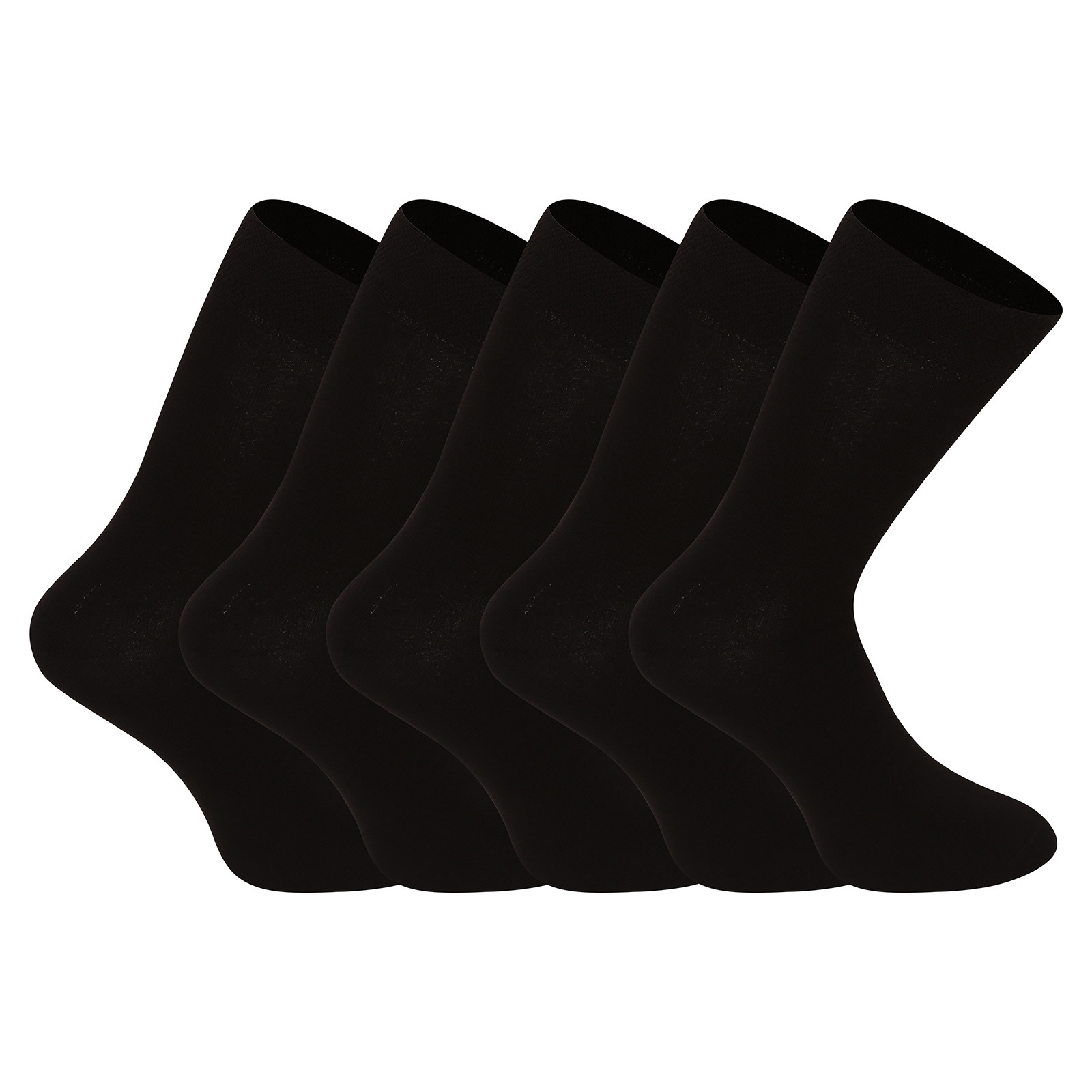 5PACK socks Nedeto high bamboo black