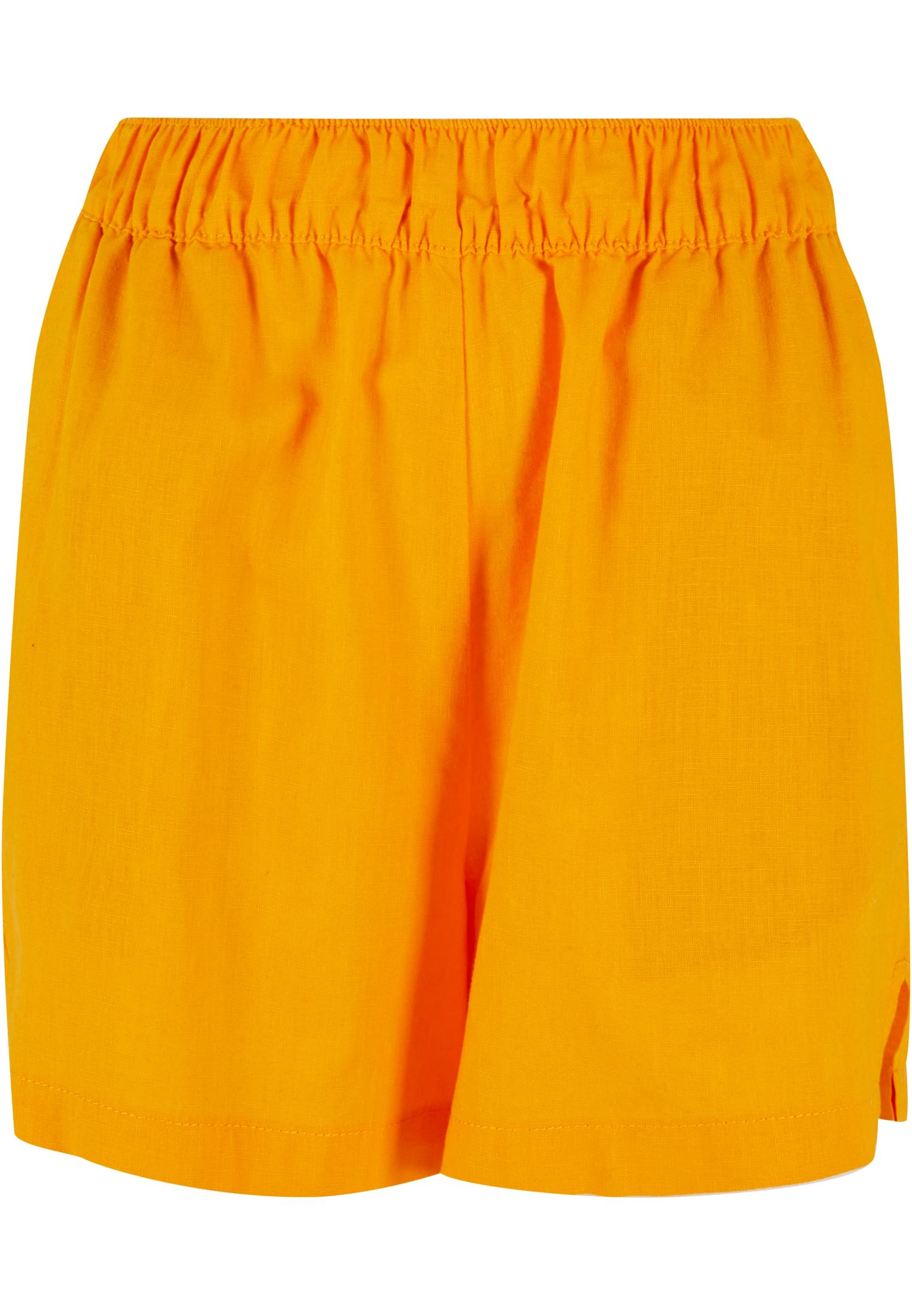 Women's mango canvas shorts