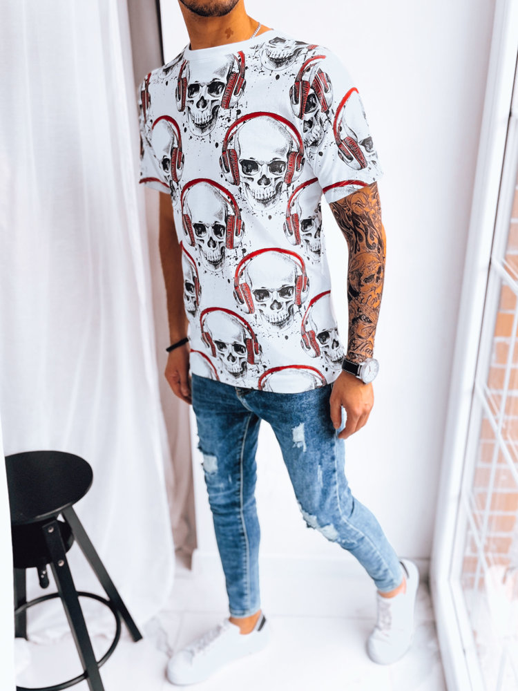 Men's T-shirt with white print Dstreet