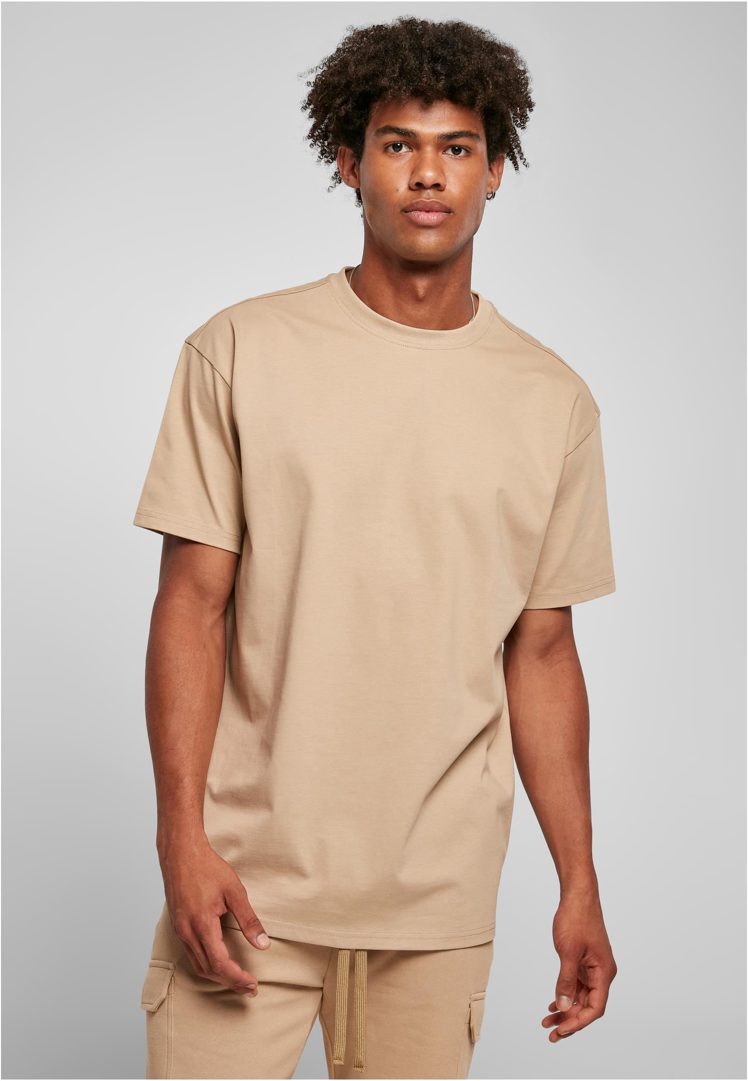 Heavy Oversized Union T-shirt Beige Color