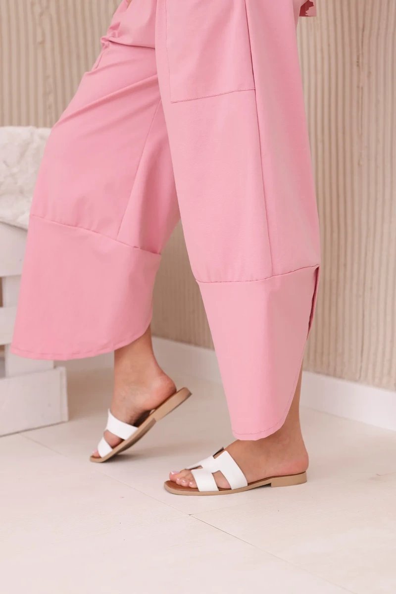 Women's set sweatshirt + pants Punto - dark powder pink
