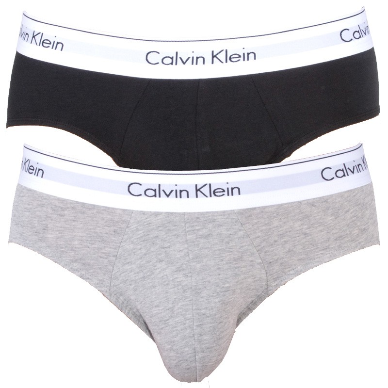 Set Of Two Briefs In Black And Grey Calvin Klein Underwear