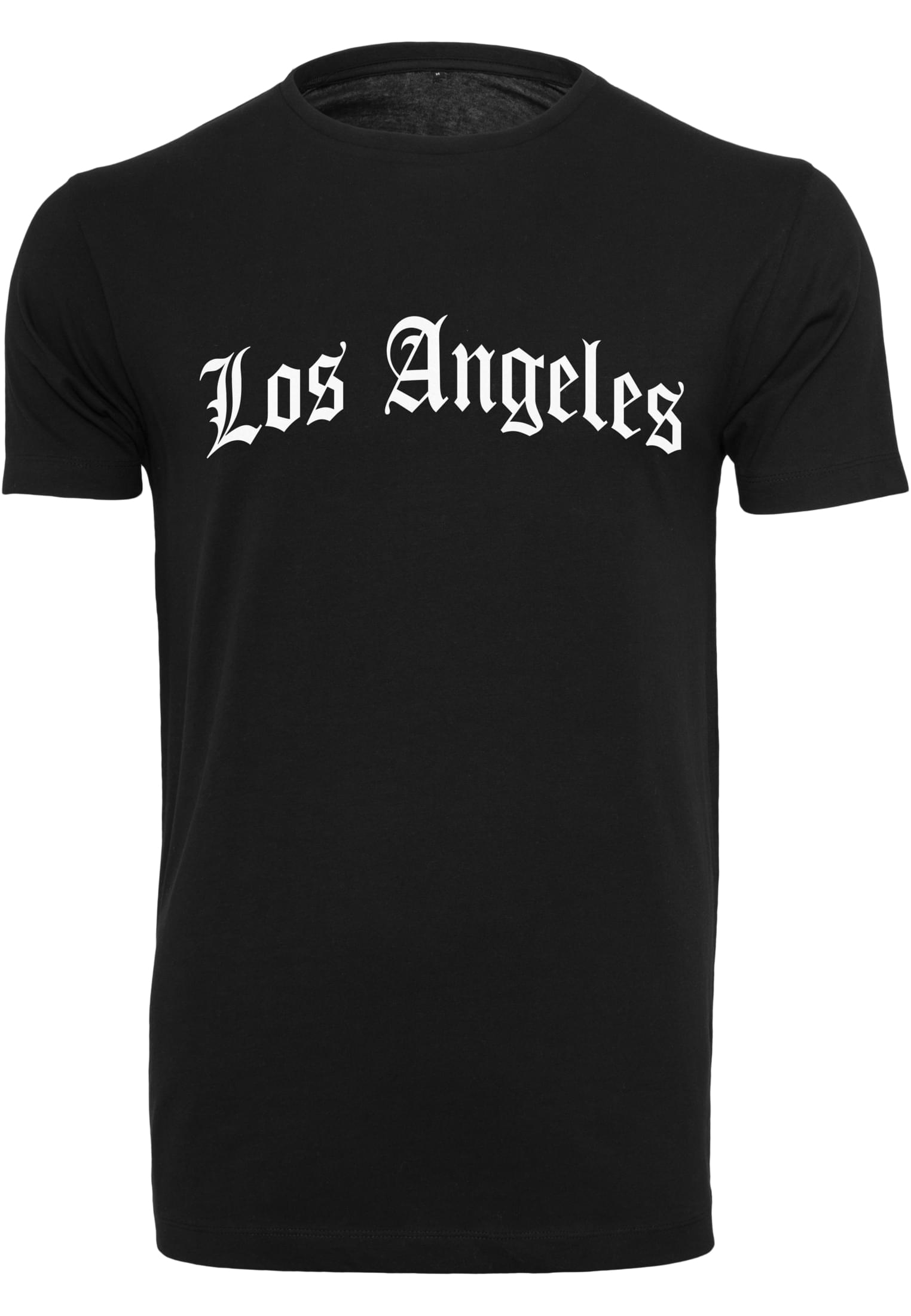 Levně Černé tričko s nápisem Los Angeles