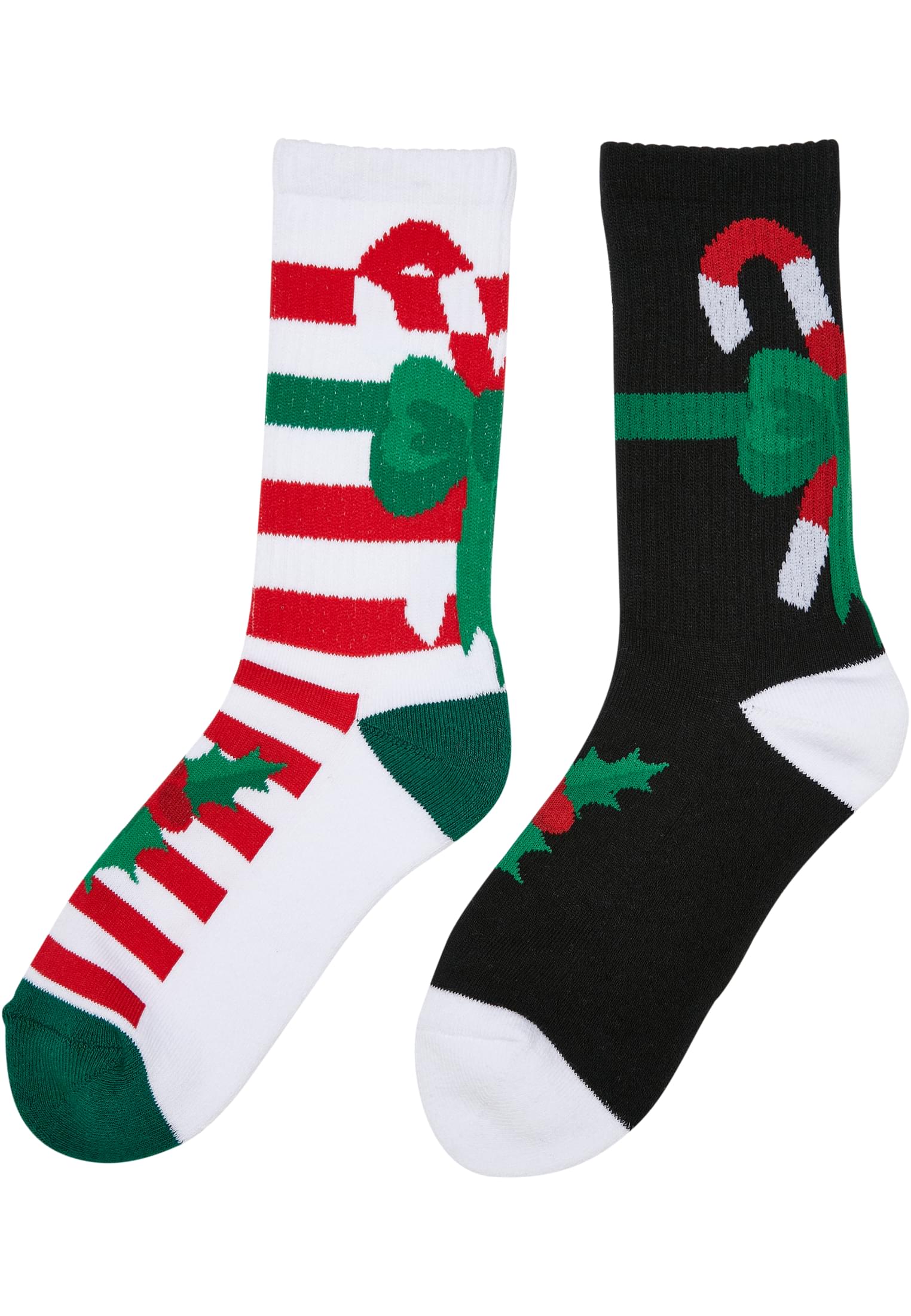 X-Mas Candy Christmas Socks - 2-Pack Multicolored
