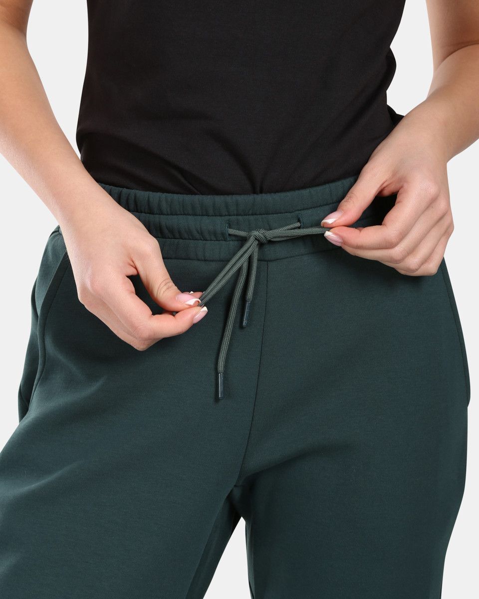 Women&#039;s cotton sports sweatpants Kilpi MATTY-W Dark green