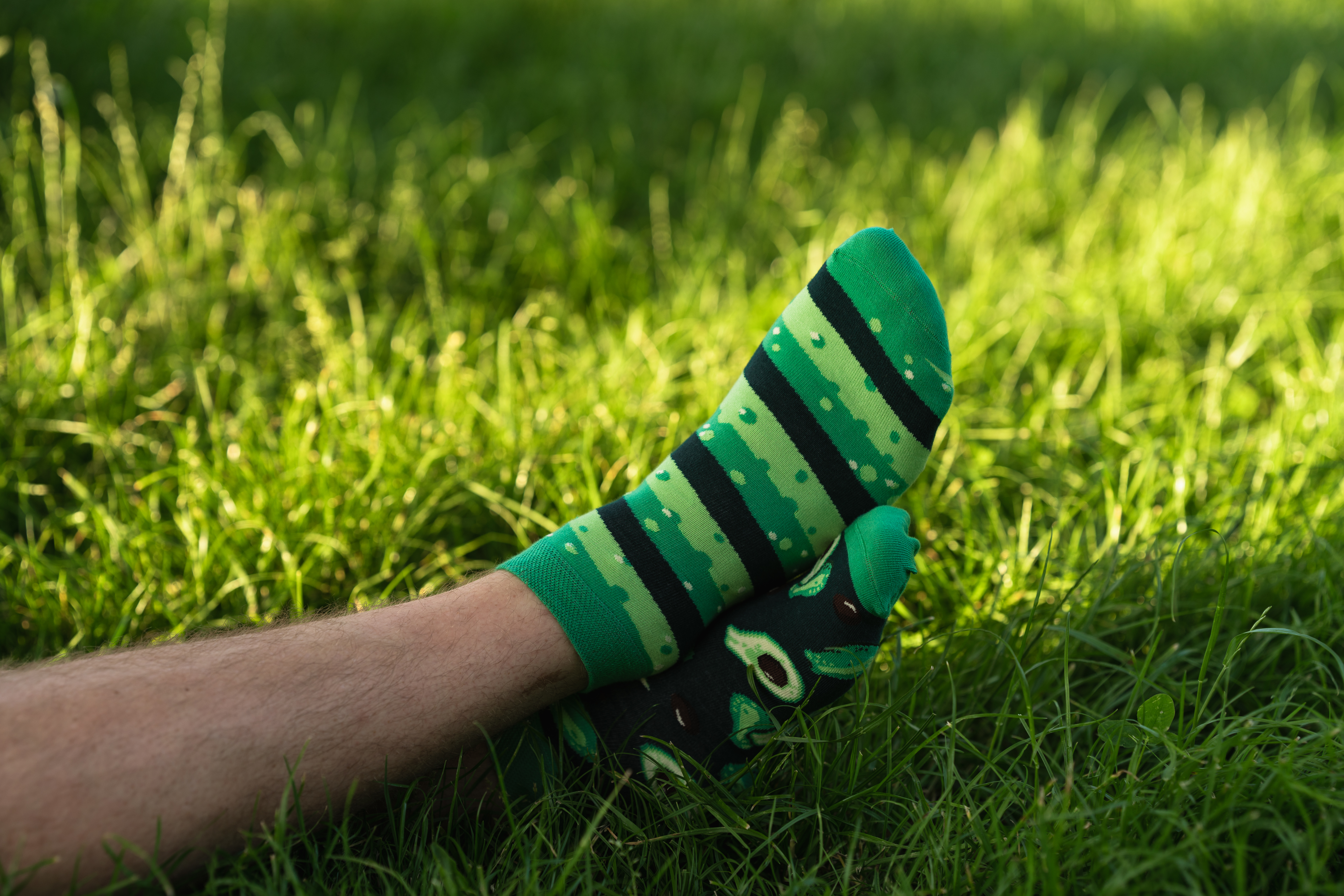 Levně Avokádové ponožky 035-A020 Tmavě zelené Tmavě zelené