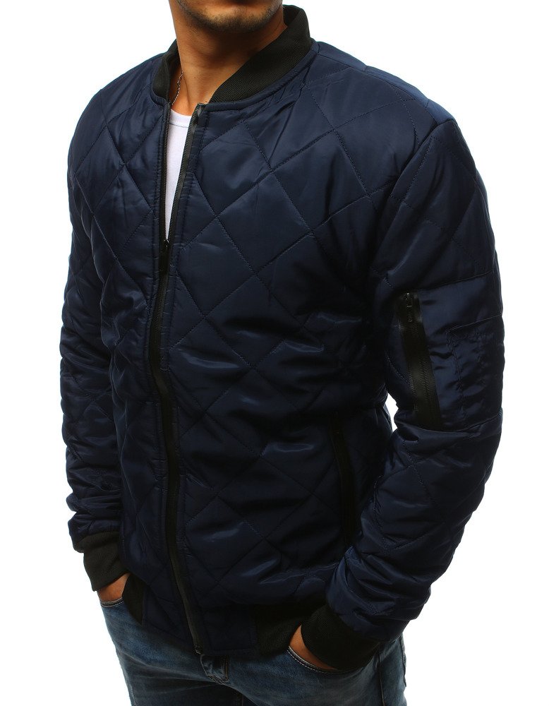 DStreet Kurtka męska pikowana bomber jacket granatowa