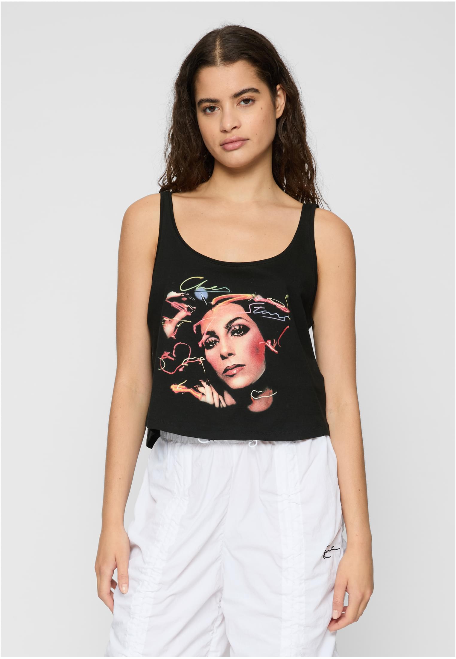 Women's Tank Top Cher Colour Black