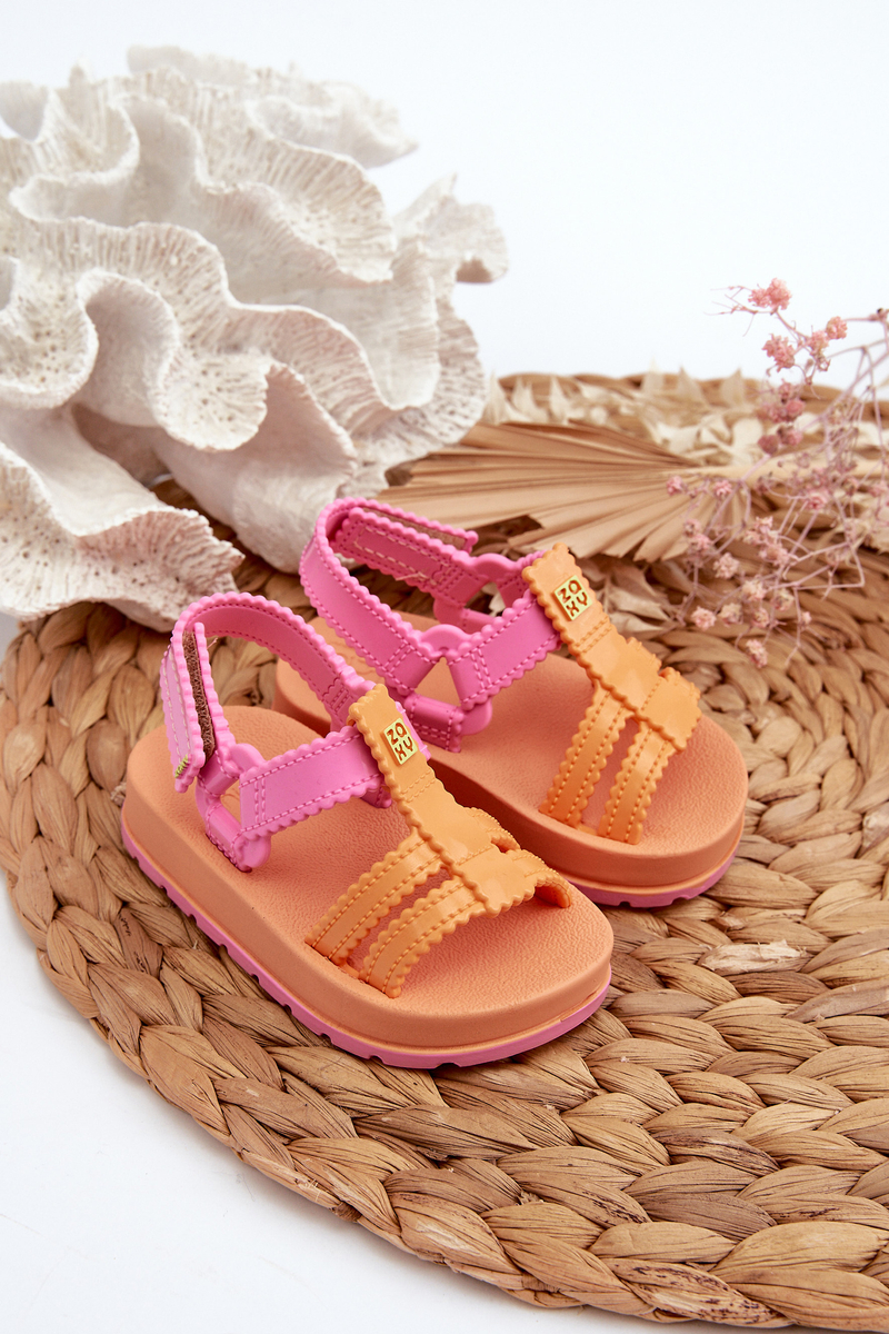 Children's scented sandals with velcro fastener ZAXY Orange