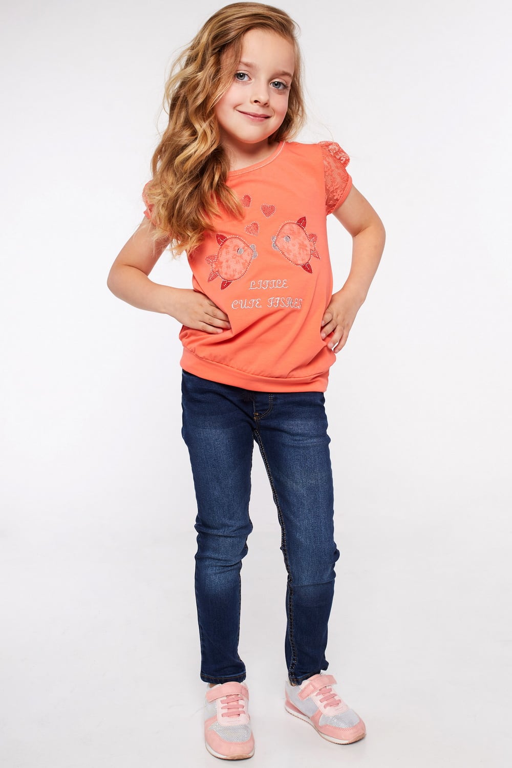 Girl's T-shirt With Coral Fish