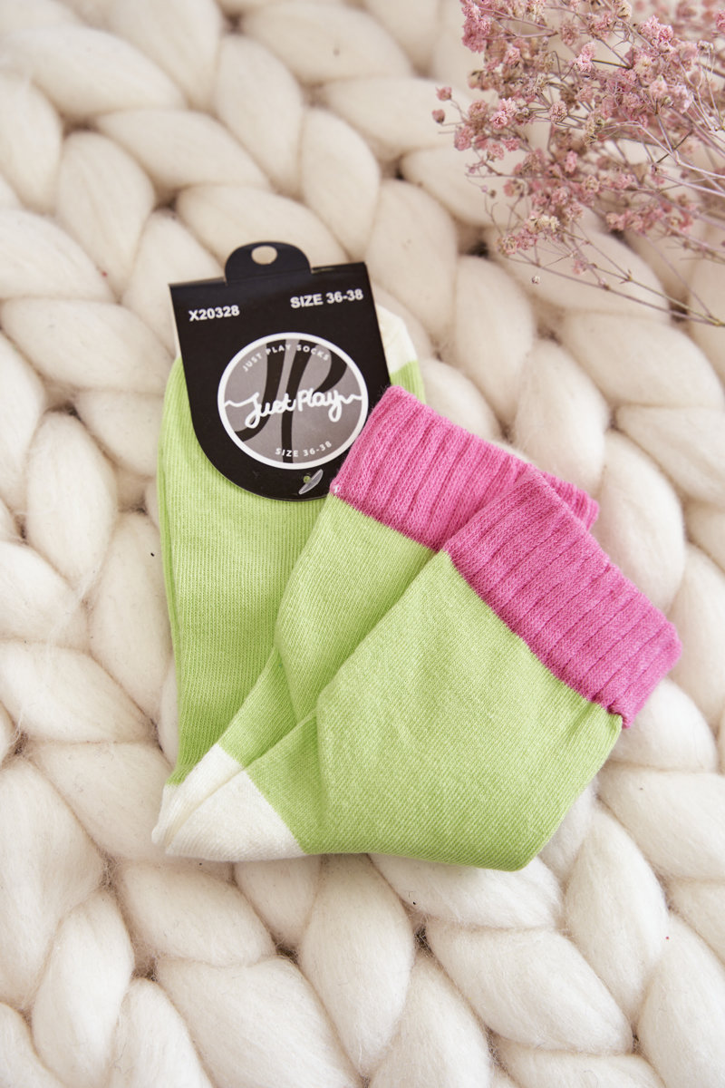 Women's Smooth Cotton Socks Green