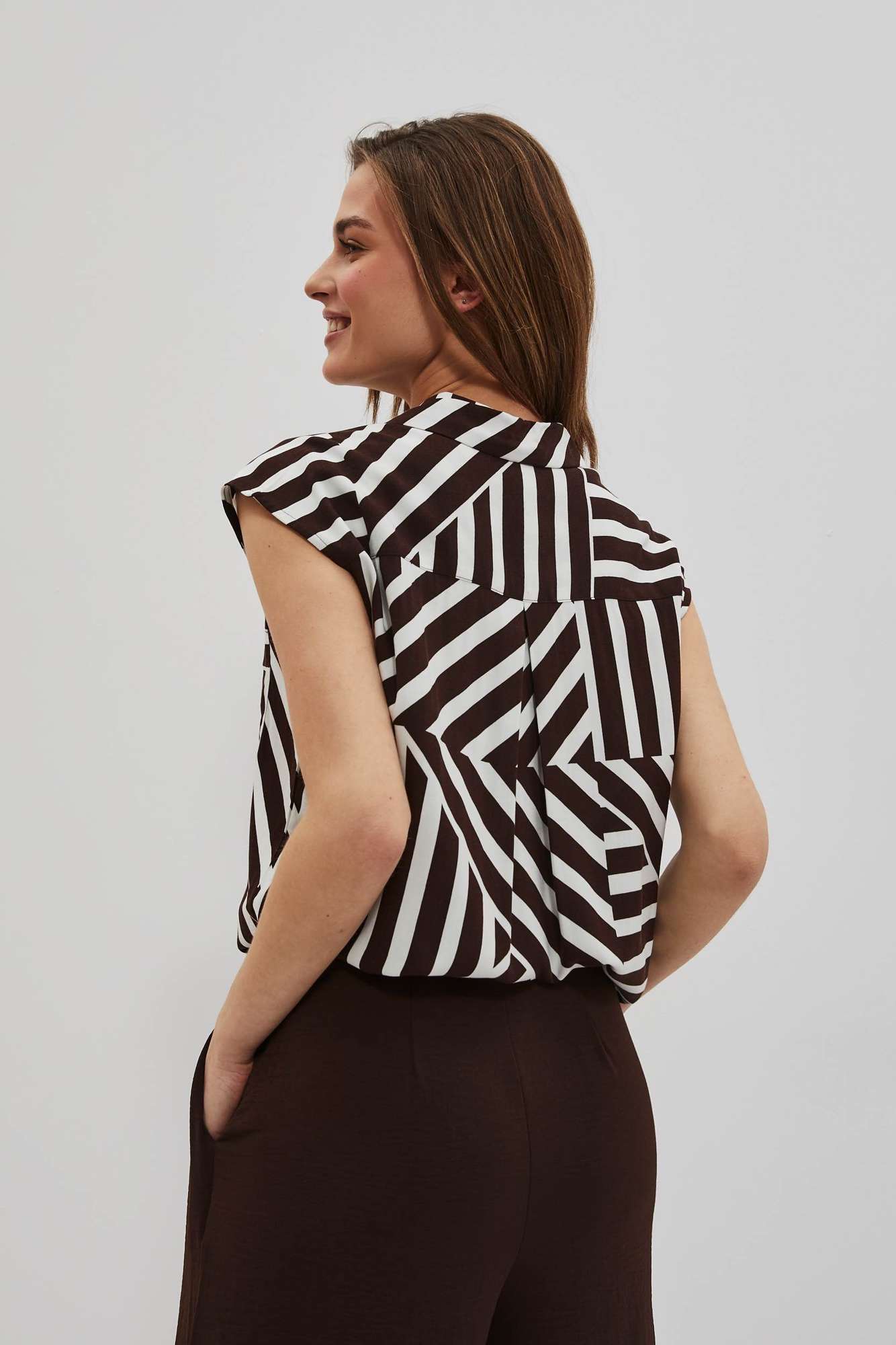 LADIES SHIRT L-KO-4042 WHITE