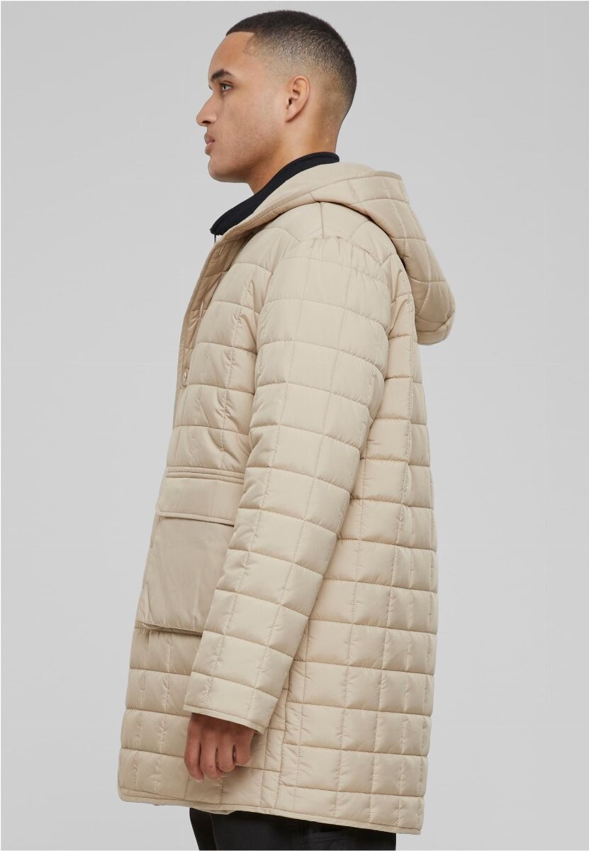 Men's parka with Polar Fleece lining beige
