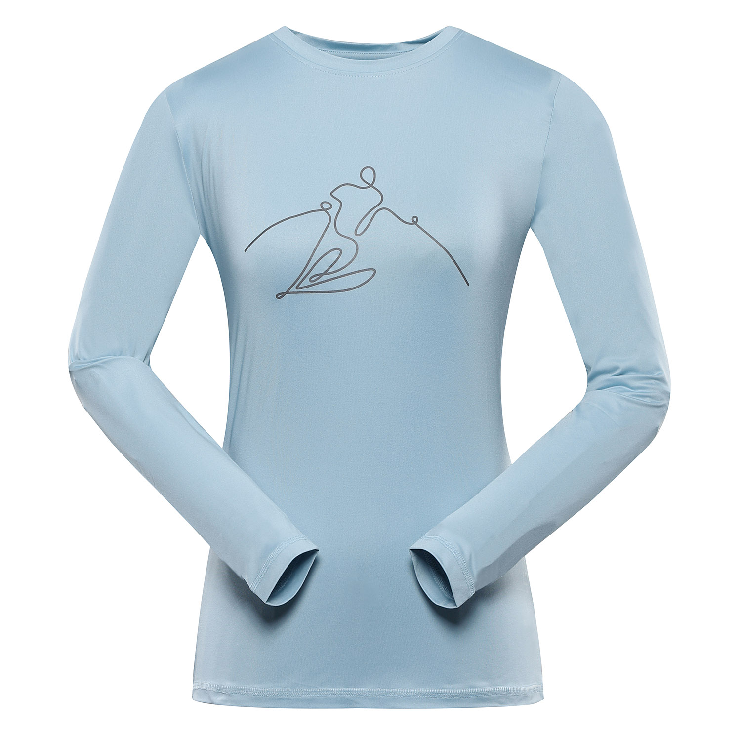 Women's Quick-drying T-shirt ALPINE PRO LOUSA Aquamarine Variant Pa