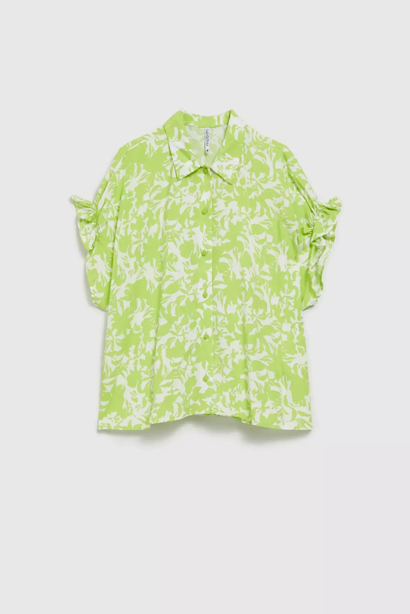Women's shirt with short sleeves MOODO - green