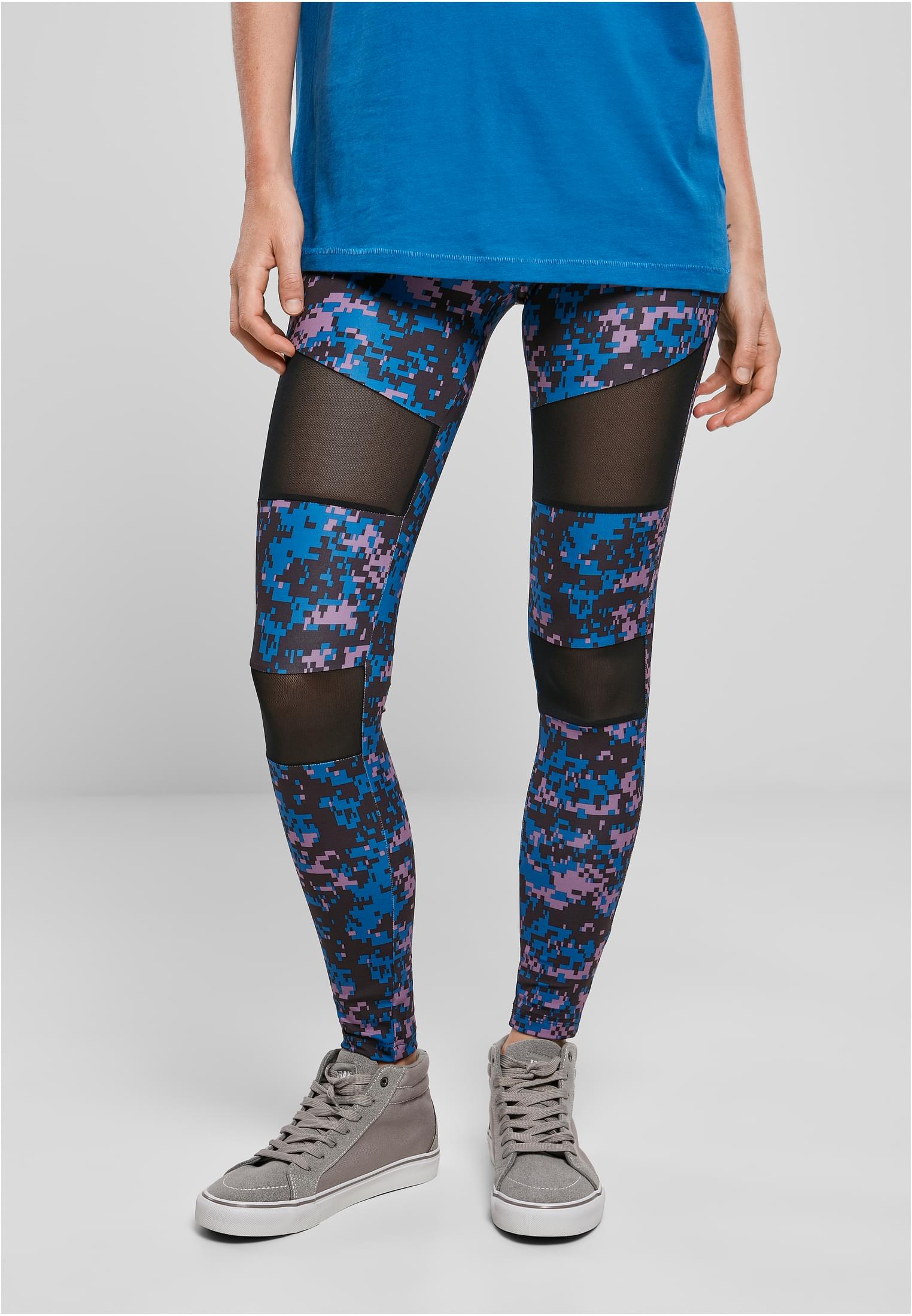 Doamnelor Camo Tech Mesh Jambiere Digital Duskviolet Camo