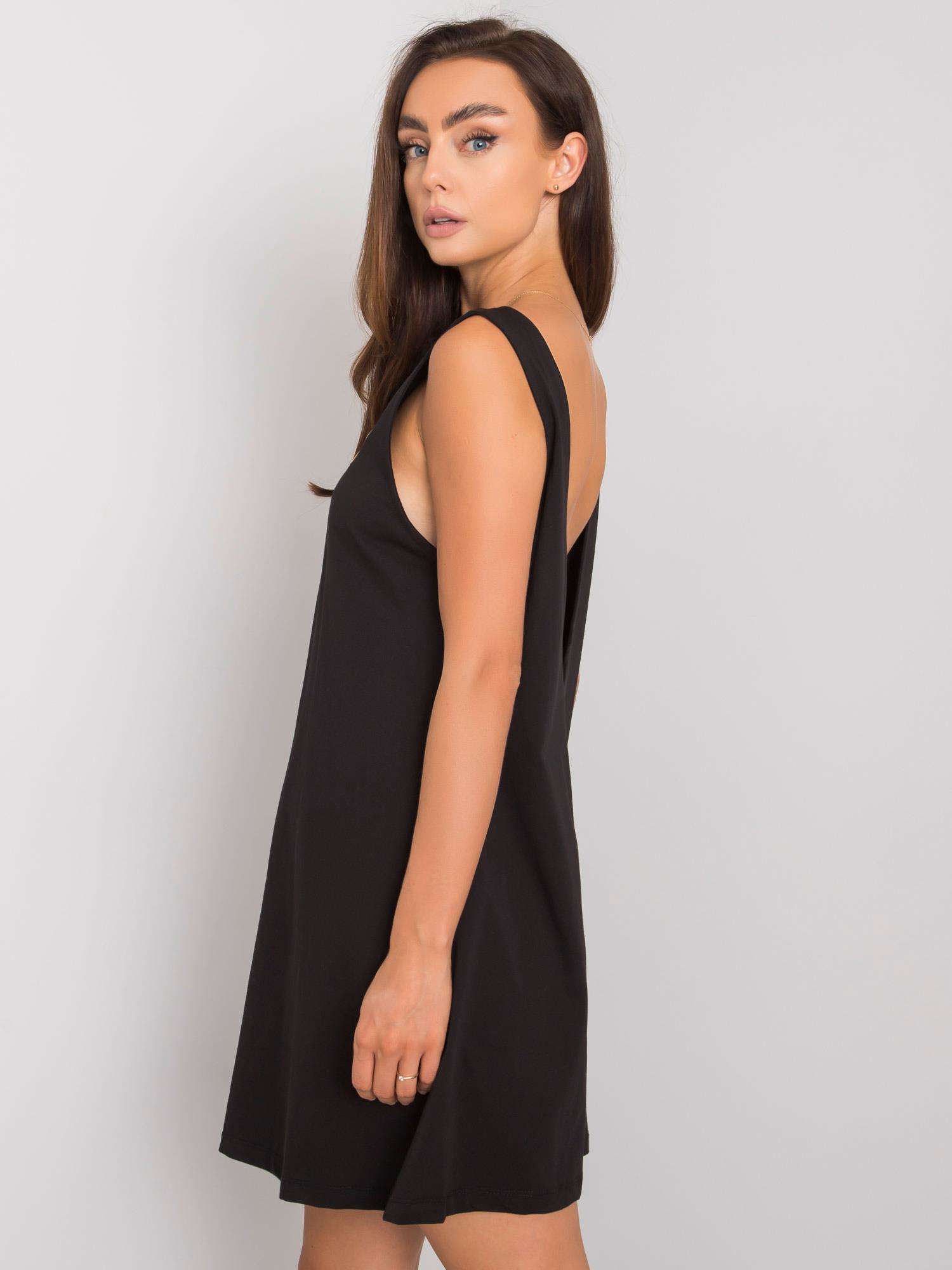 Black Cotton Dress By Ramya RUE PARIS