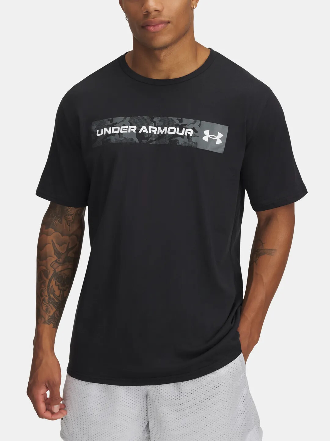 Men's T-shirt Under Armour Camo Chest Stripe SS
