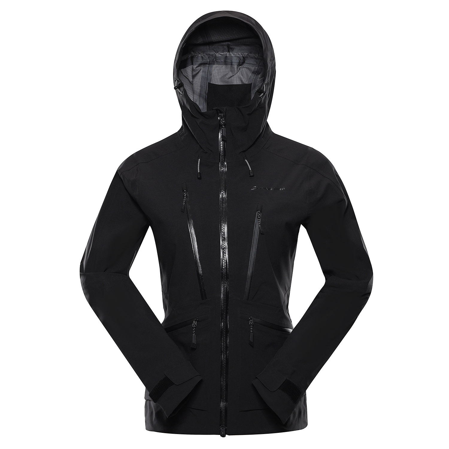 Ladies jacket with membrane ALPINE PRO CORTA black