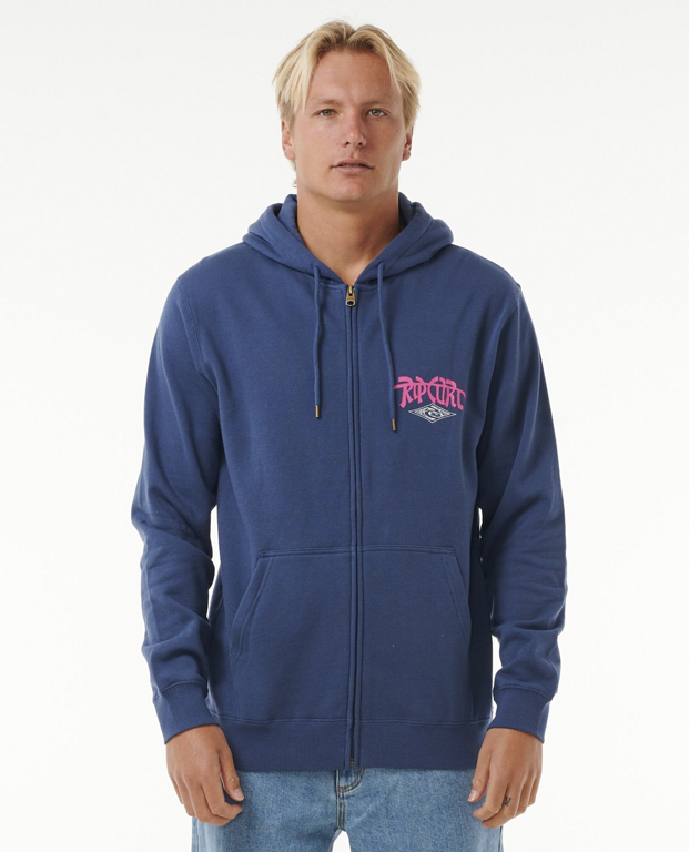 Mikina Rip Curl SHRED TILL DEAD ZIP HOOD Washed Navy