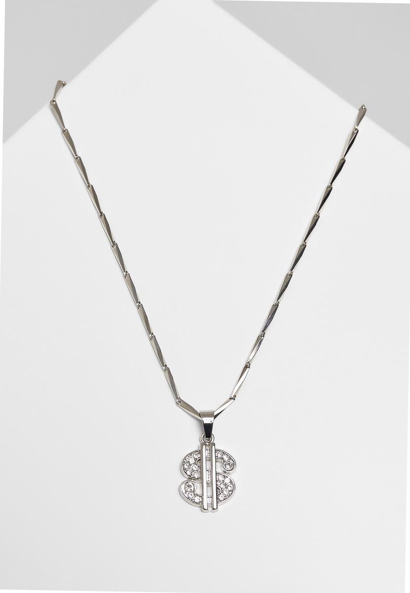 Small Dollar Necklace - Silver Color