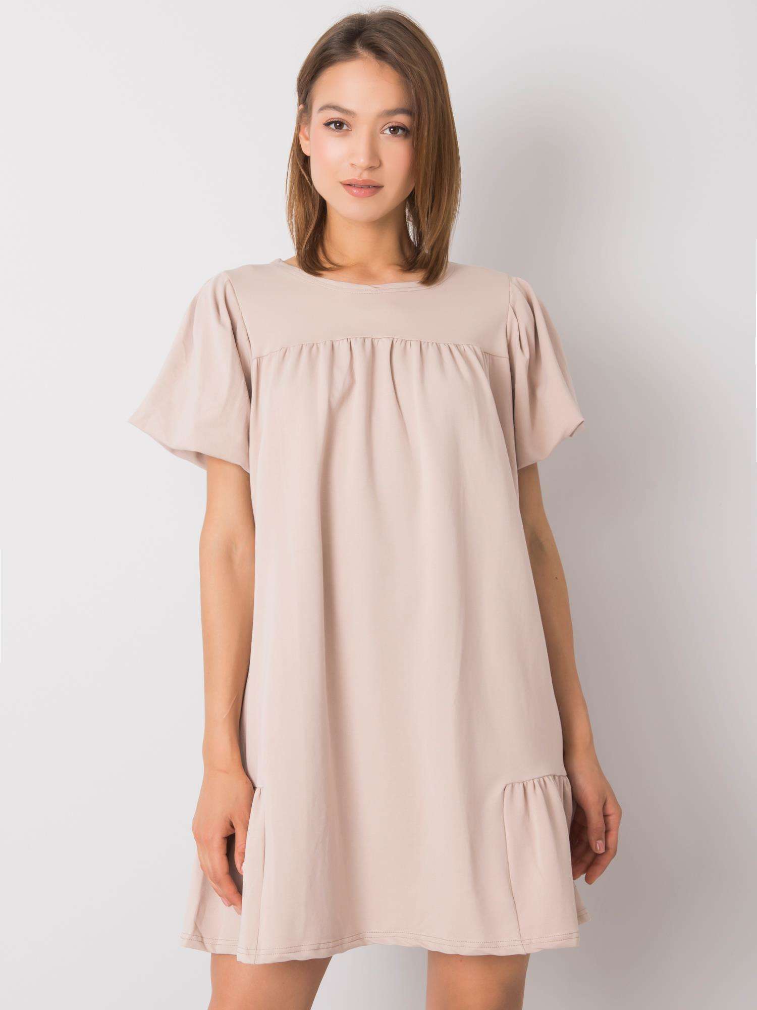 Beige Cotton Dress Liliyana RUE PARIS