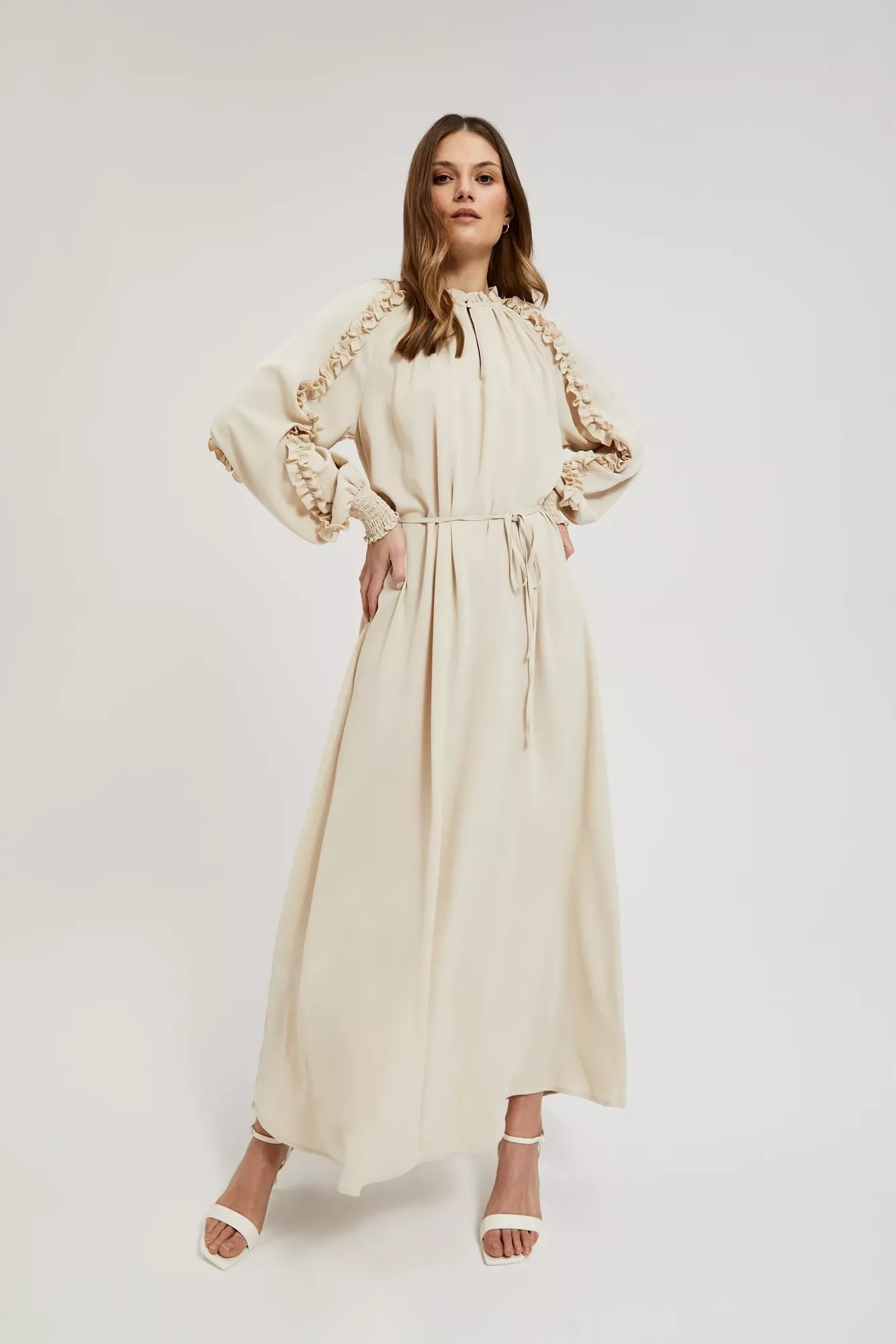 Marisse Women's Dress L-Su-4308 Beige