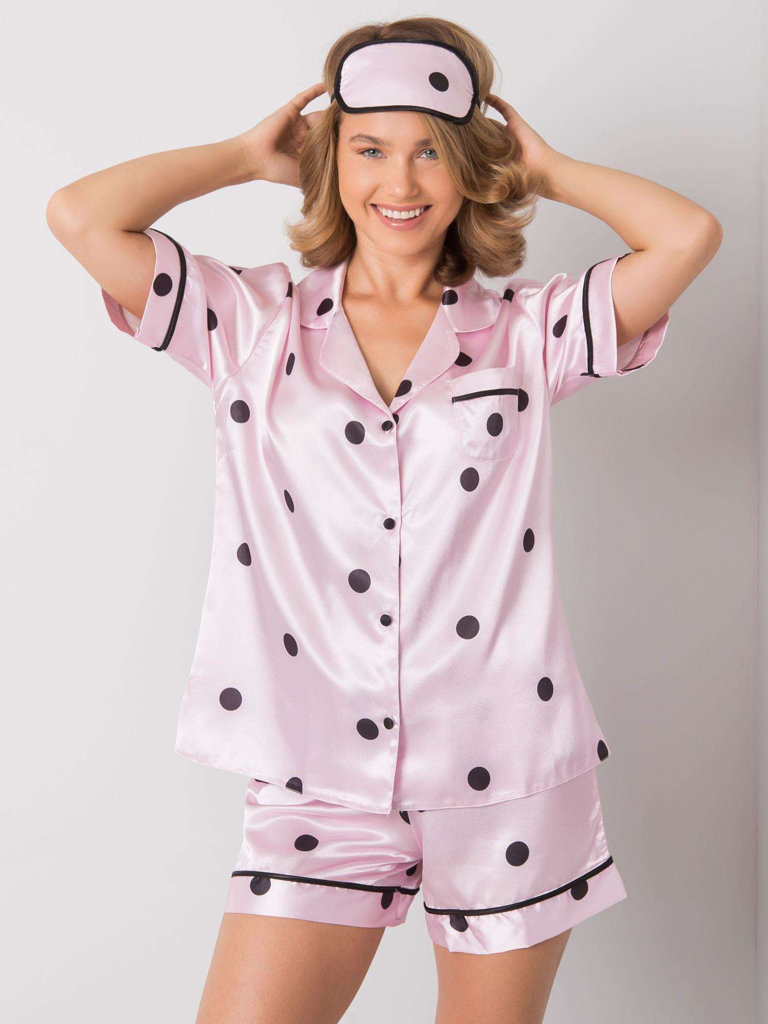 Pink Polka Dot Sleeping Set