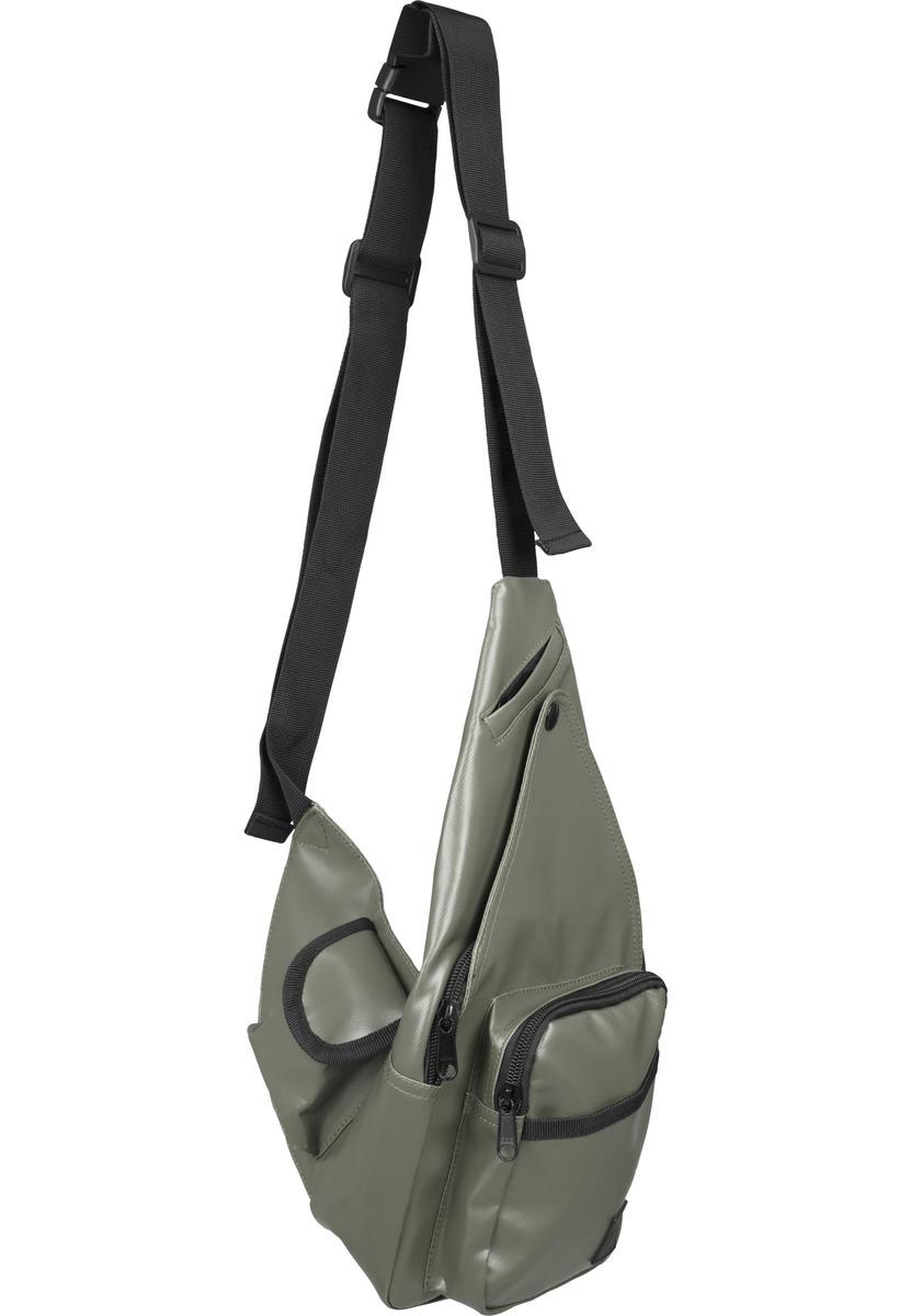 Multi Pocket Shoulder Bag de măsline / negru