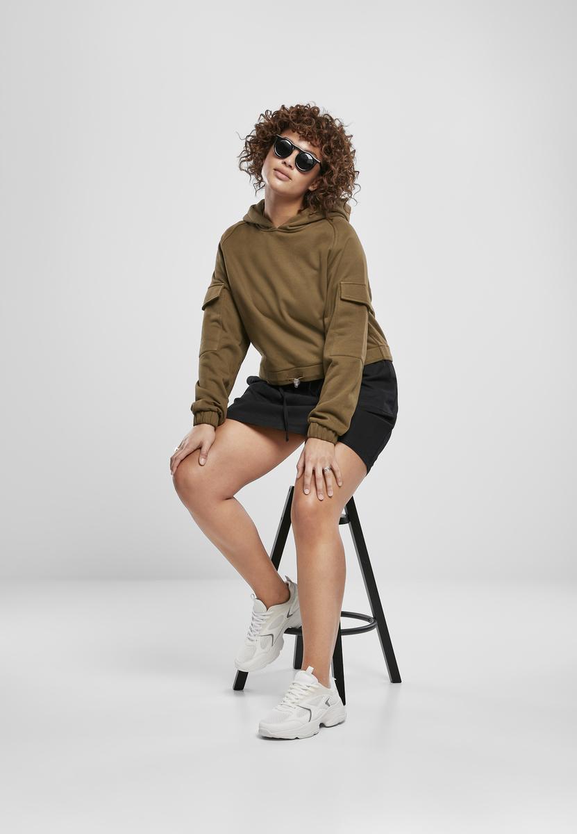 Doamnelor scurt lucrător Hoody Summerolive
