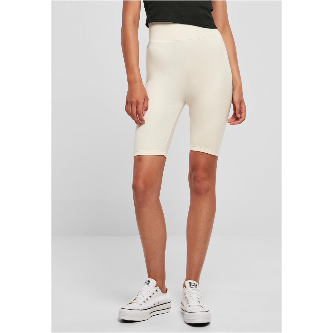 Women’s high-waisted cycling shorts whitesand