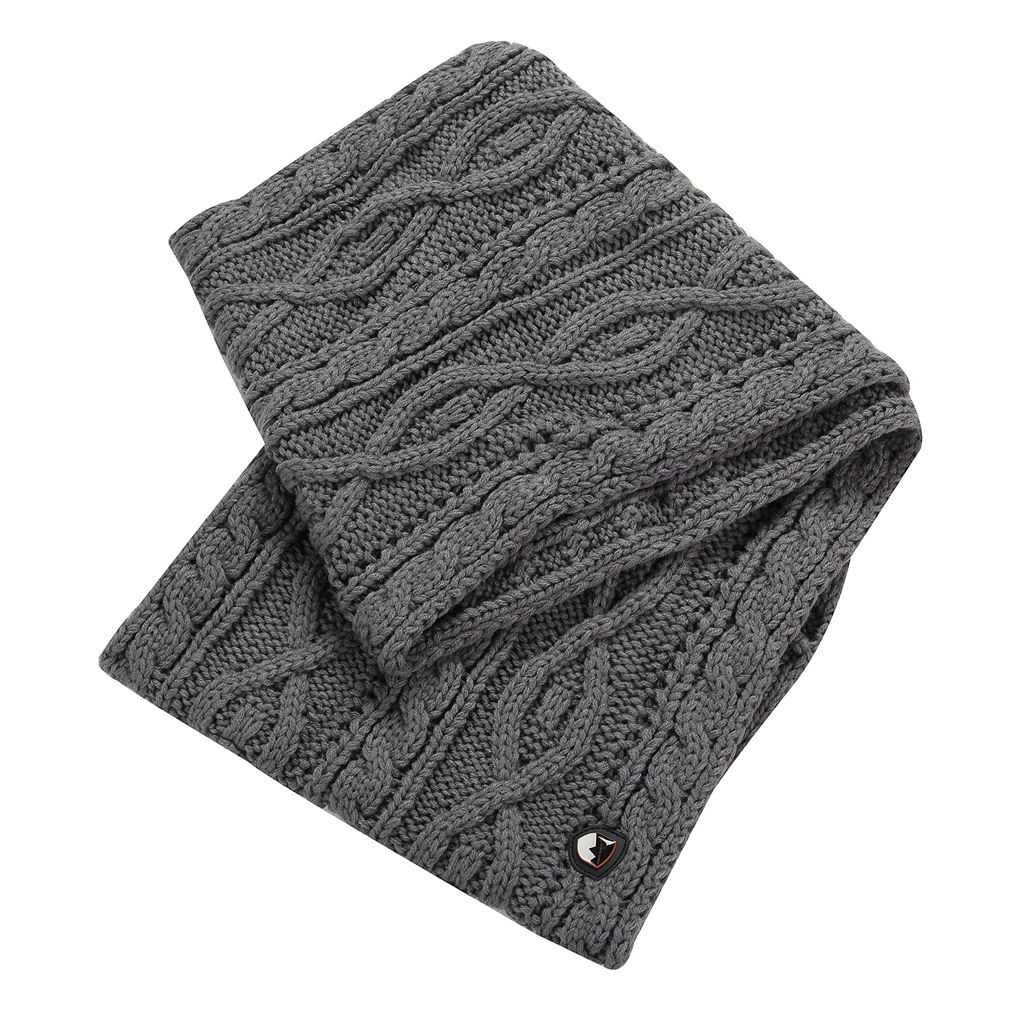 Knitted round scarf ALPINE PRO GOZONE smoked pearl