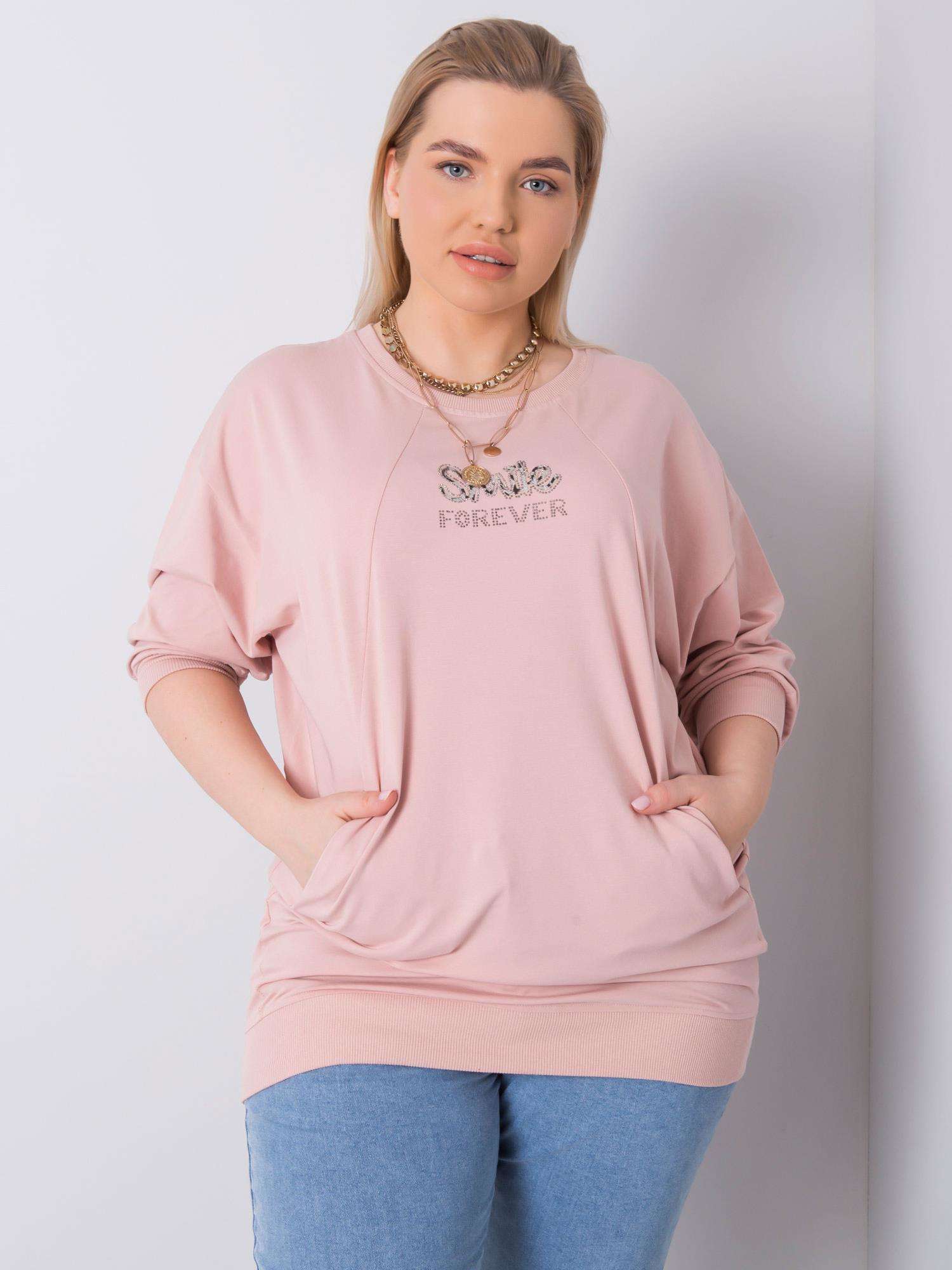 Larger Pink Cotton Blouse