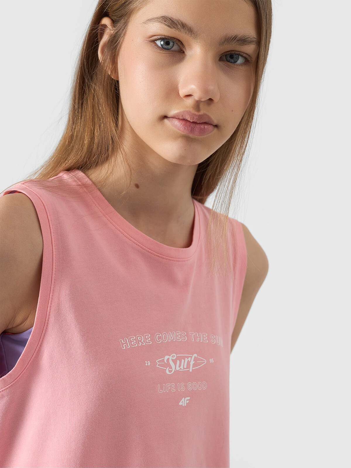 Girls' top 4F - pink