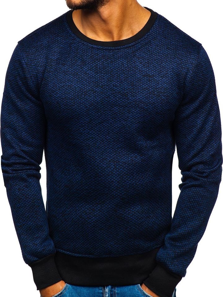 Men's hooded sweatshirt 2001-3 - dark blue,