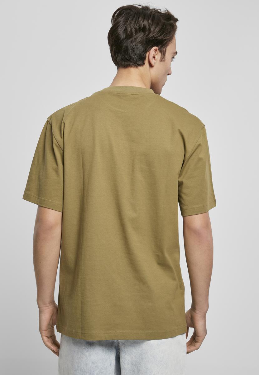 Tricou măsliniu supradimensionat