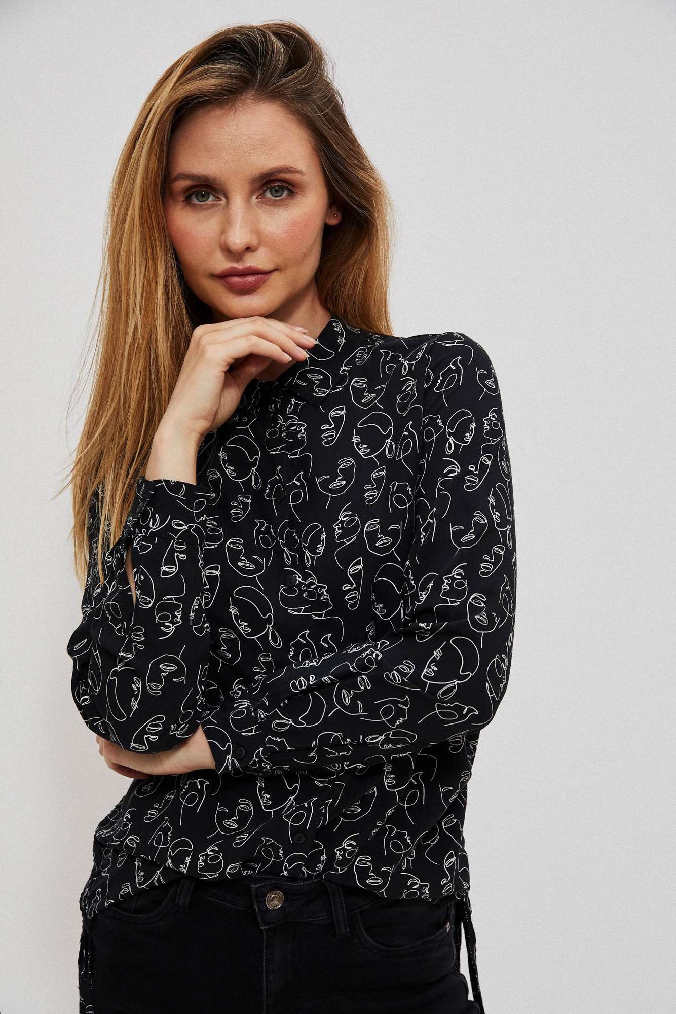 Blouse with print