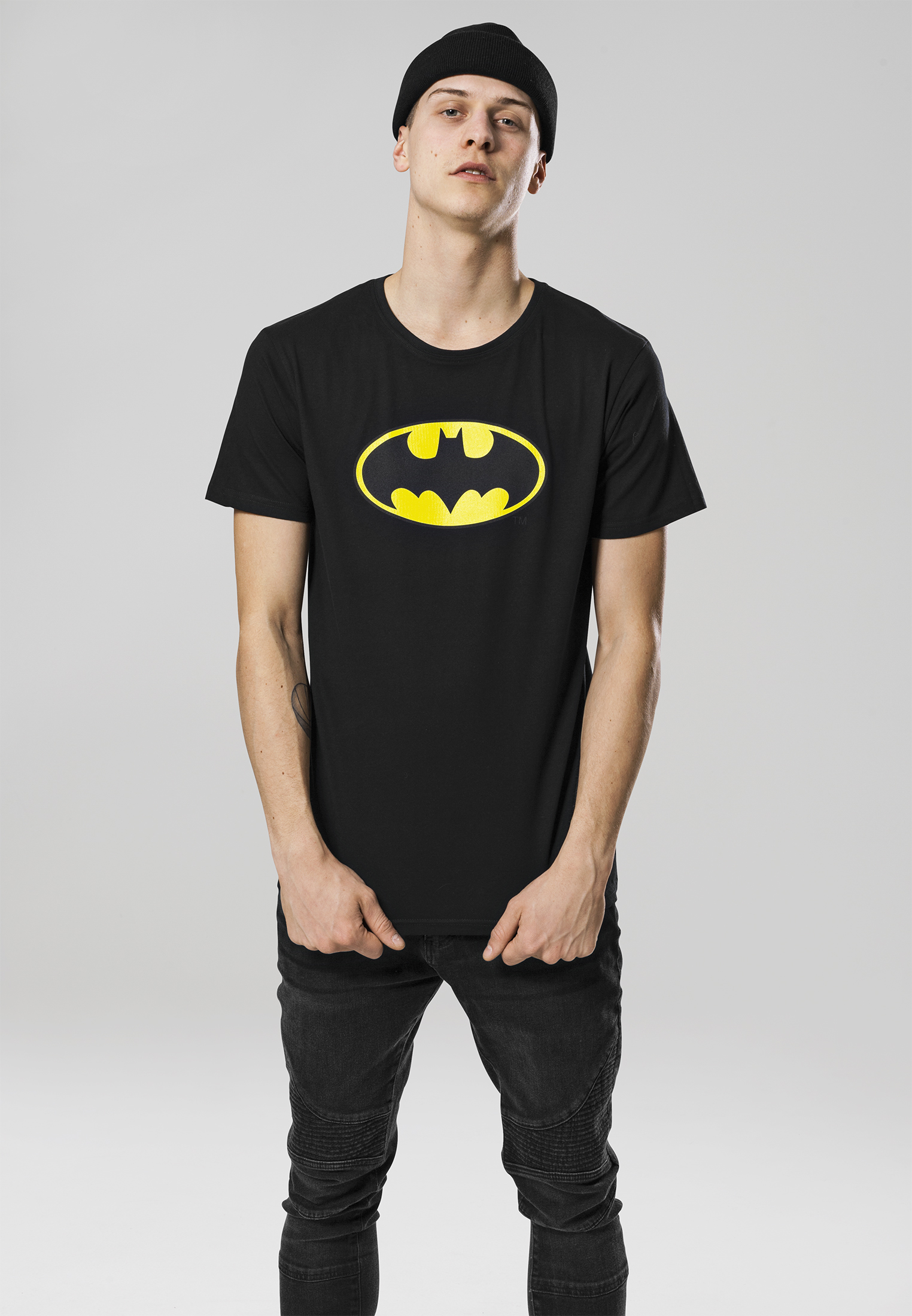 Levně Černé tričko s logem Batman