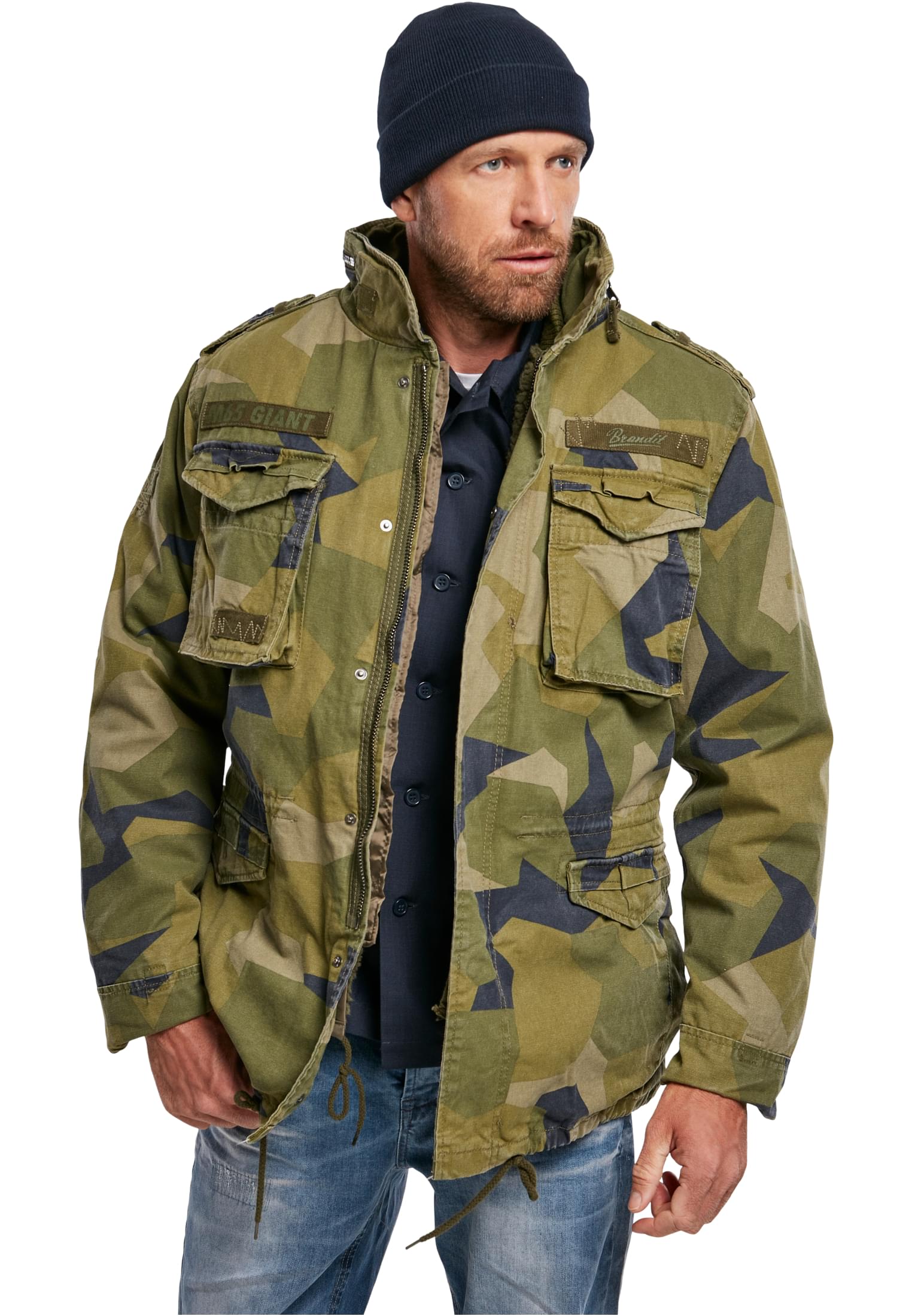 Geaca bărbați Urban Classics M-65 Giant Swedisch Camo