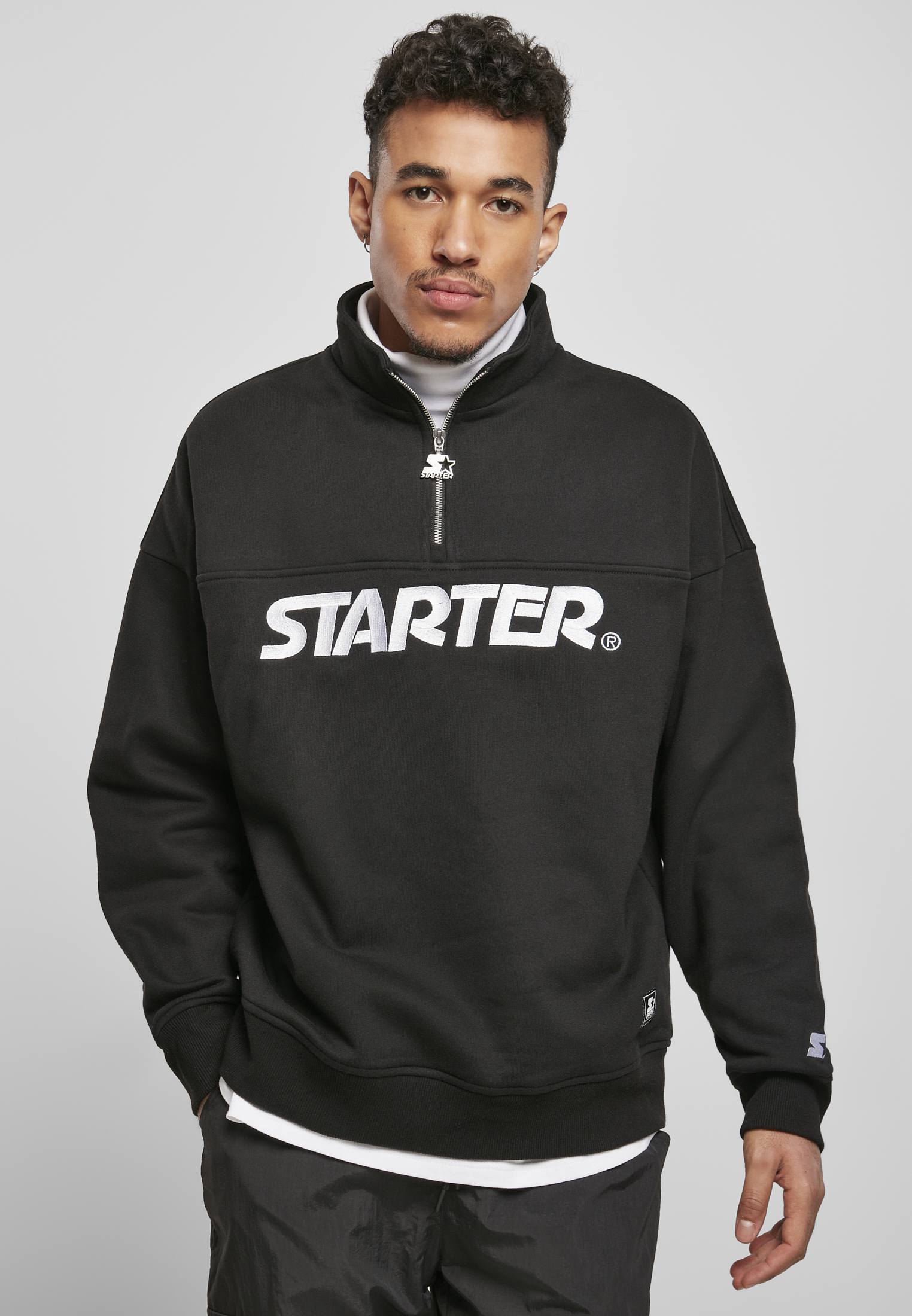 Starter Heavy Color Block Troyer Black