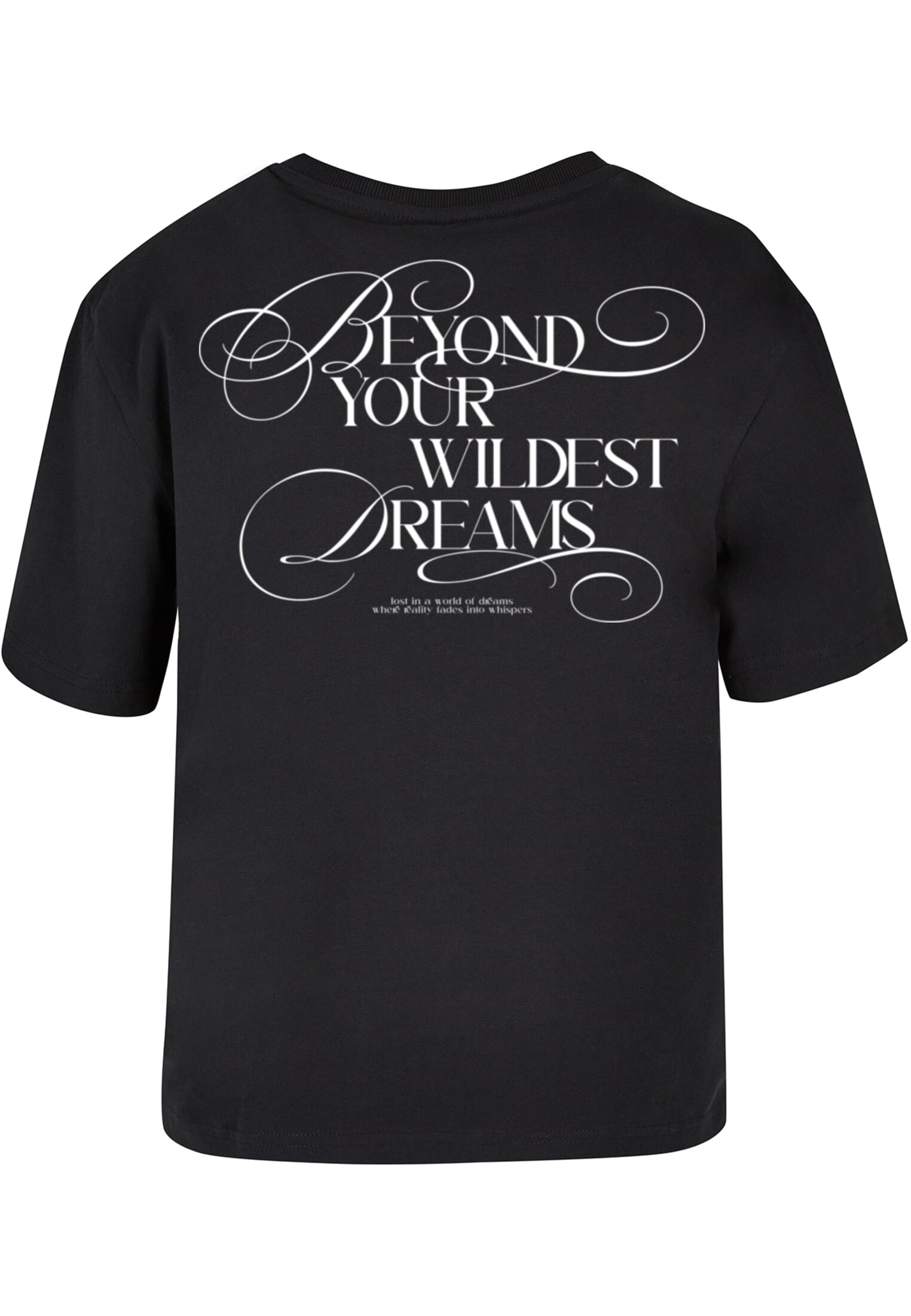 Women's T-shirt Dreamy Wording black